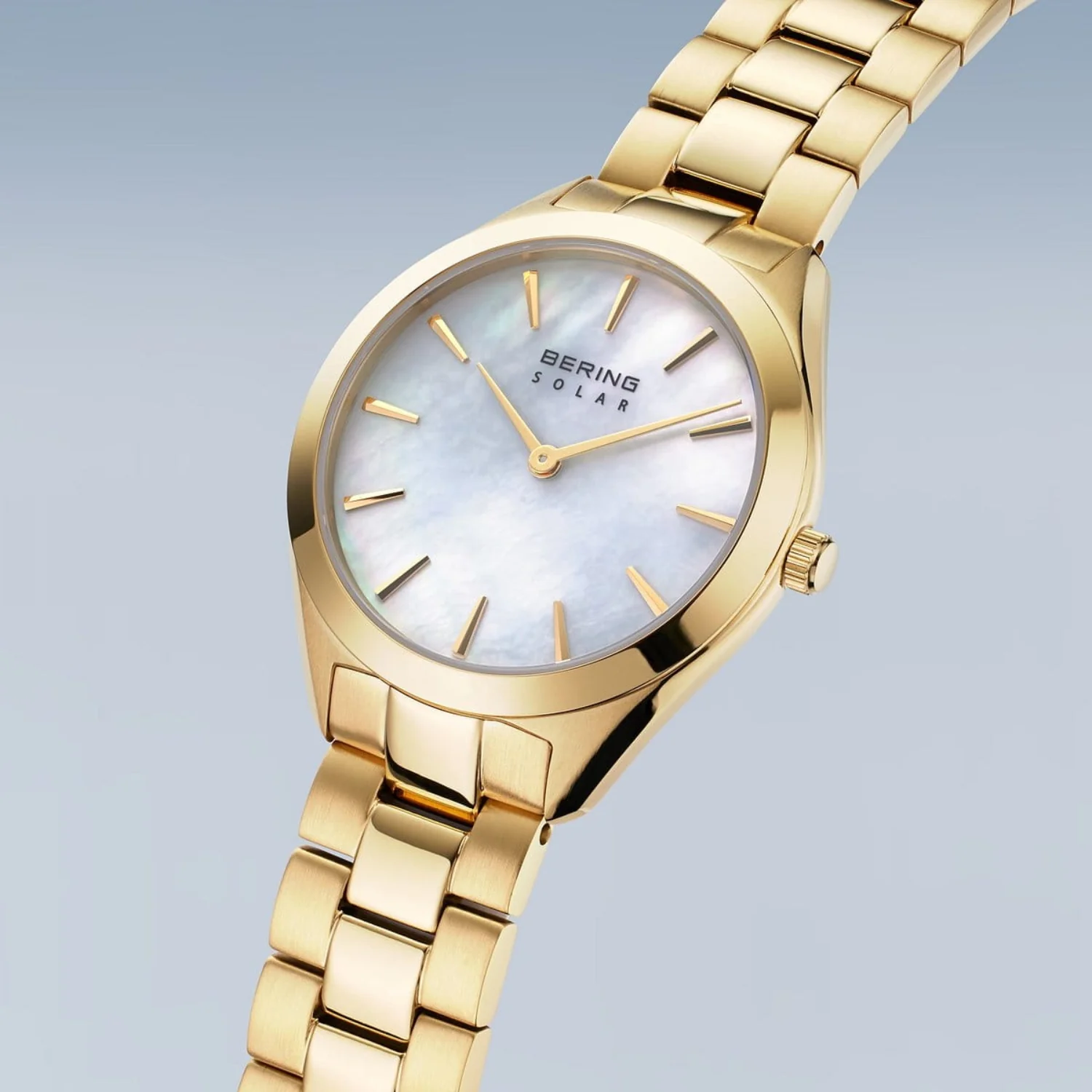 Bering Slim Mother of Pearl Solar Watch 17331-734 - Image 2