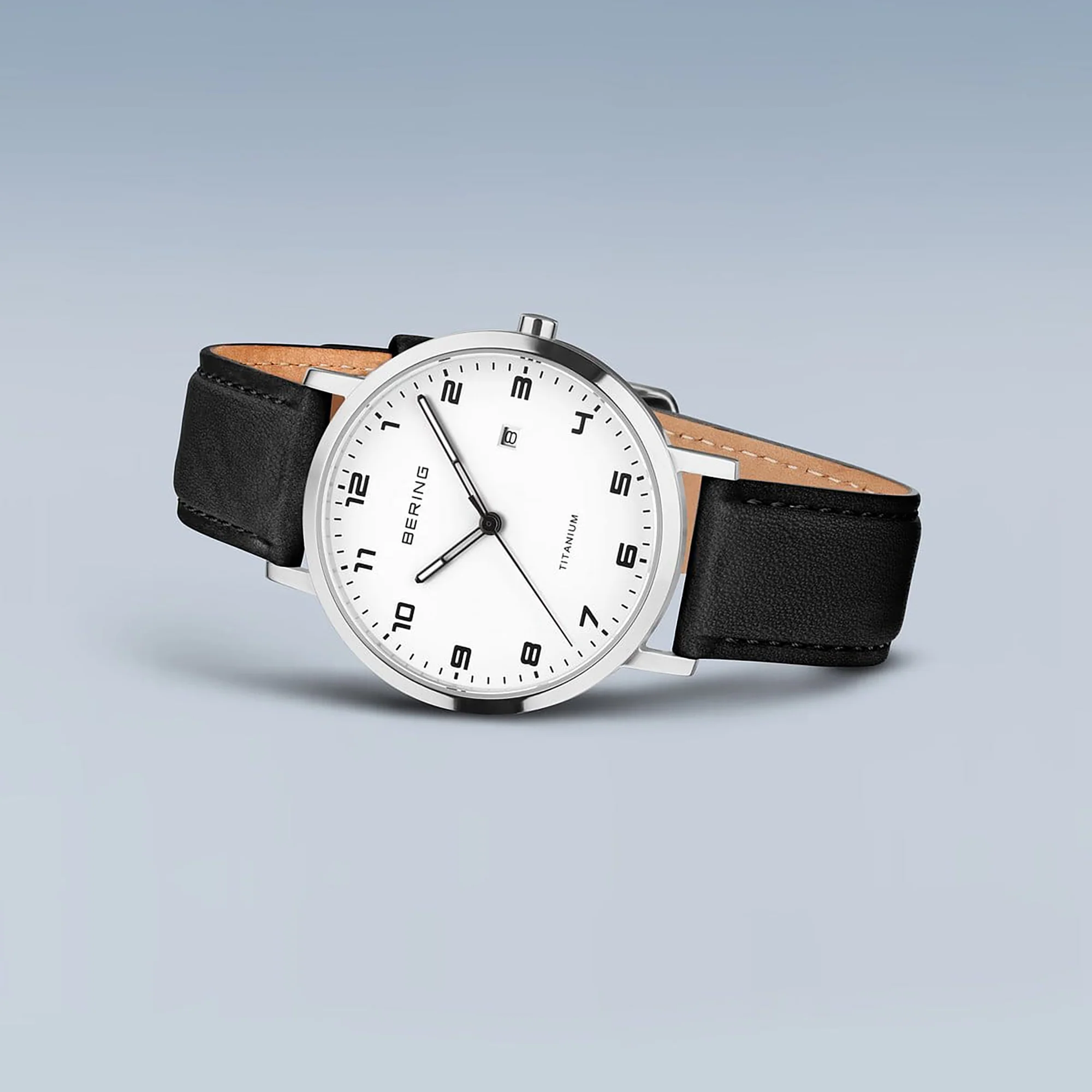 Bering Titanium Polished/Brushed Silver Quartz Watch 18634-404 - Image 3
