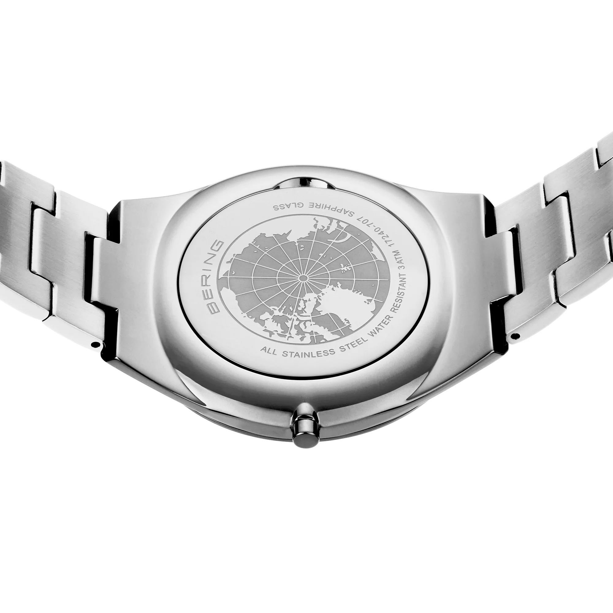 Bering Ultra Slim Polished/Brushed Silver Quartz Watch 17240-707 - Image 7