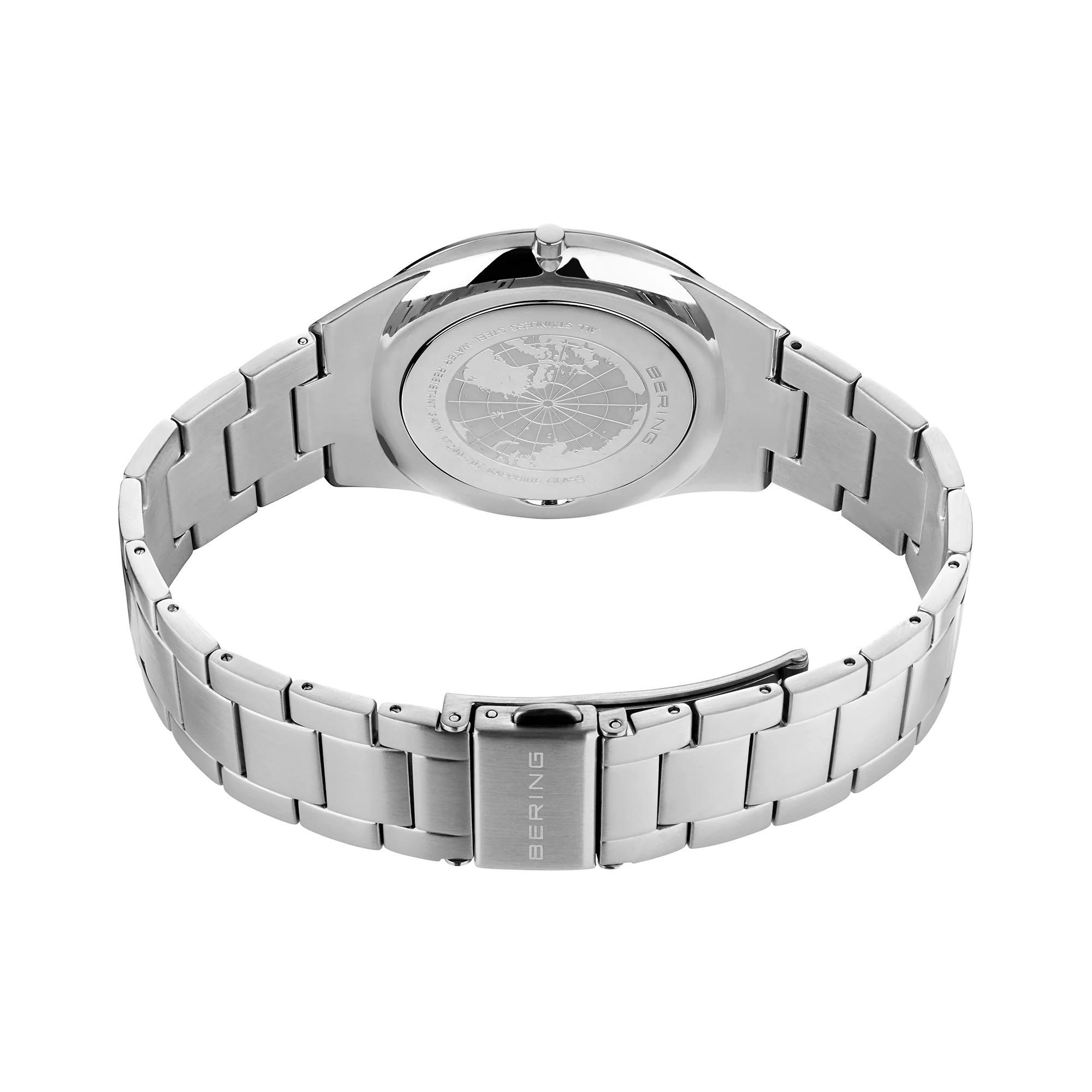 Bering Ultra Slim Polished/Brushed Silver Quartz Watch 17240-707 - Image 8