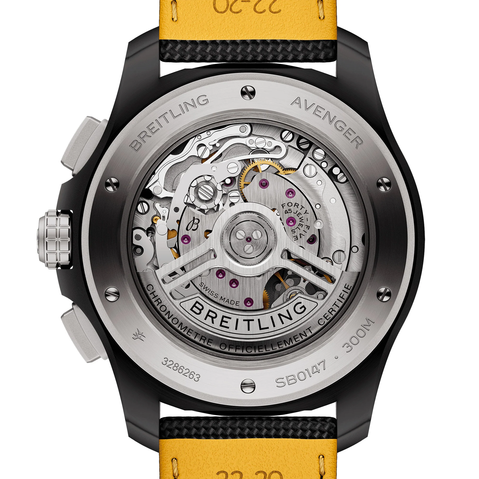 Breitling Avenger B01 Night Mission Chronograph 44mm Automatic Watch SB0147101B1X1 - Image 4