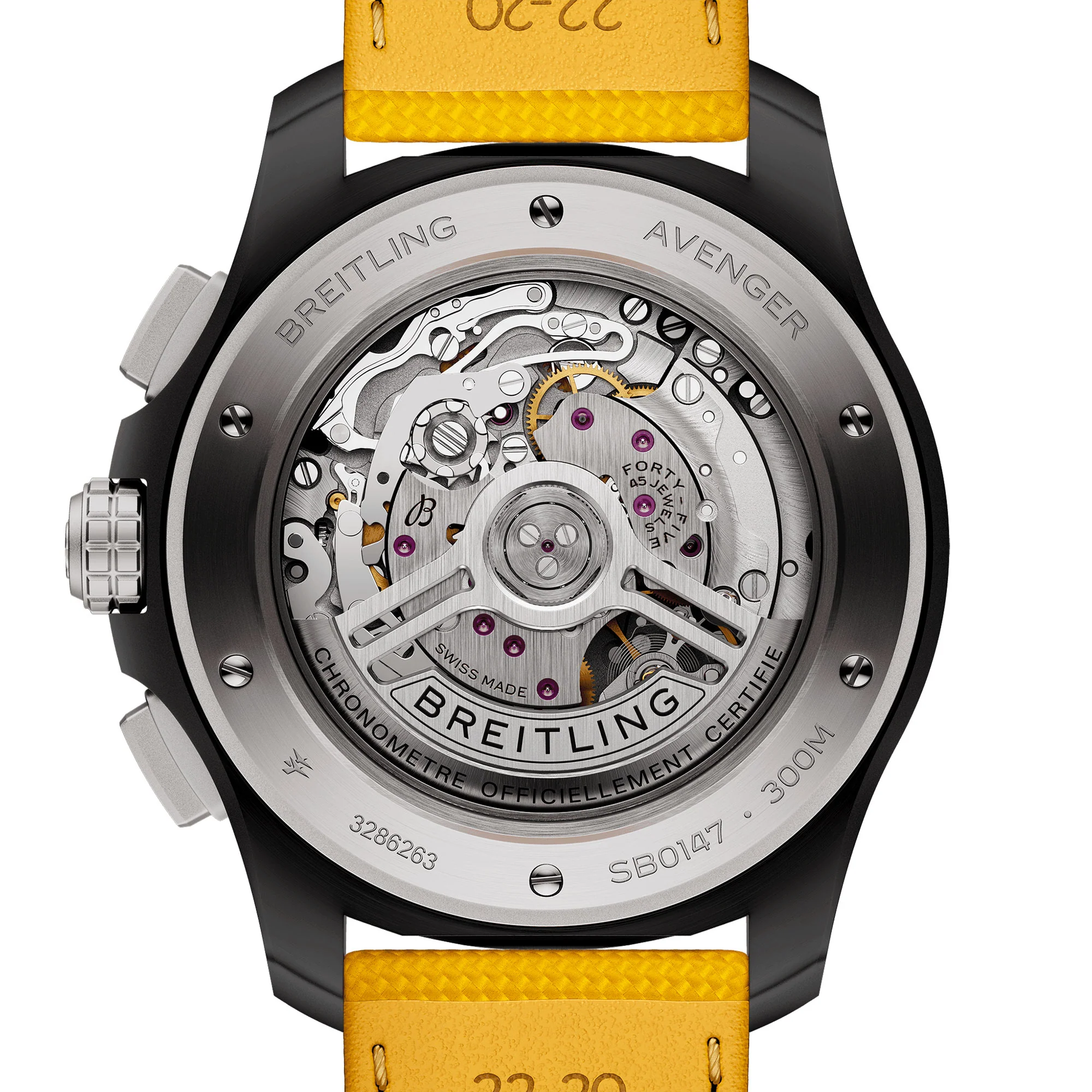 Breitling Avenger B01 Night Mission Chronograph 44mm Automatic Watch SB0147101I1X1 - Image 4
