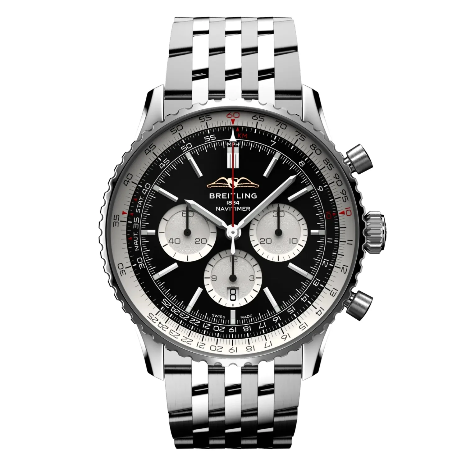 Breitling Navitimer B10 Chronograph 46mm Automatic Watch AB0137211B1A1