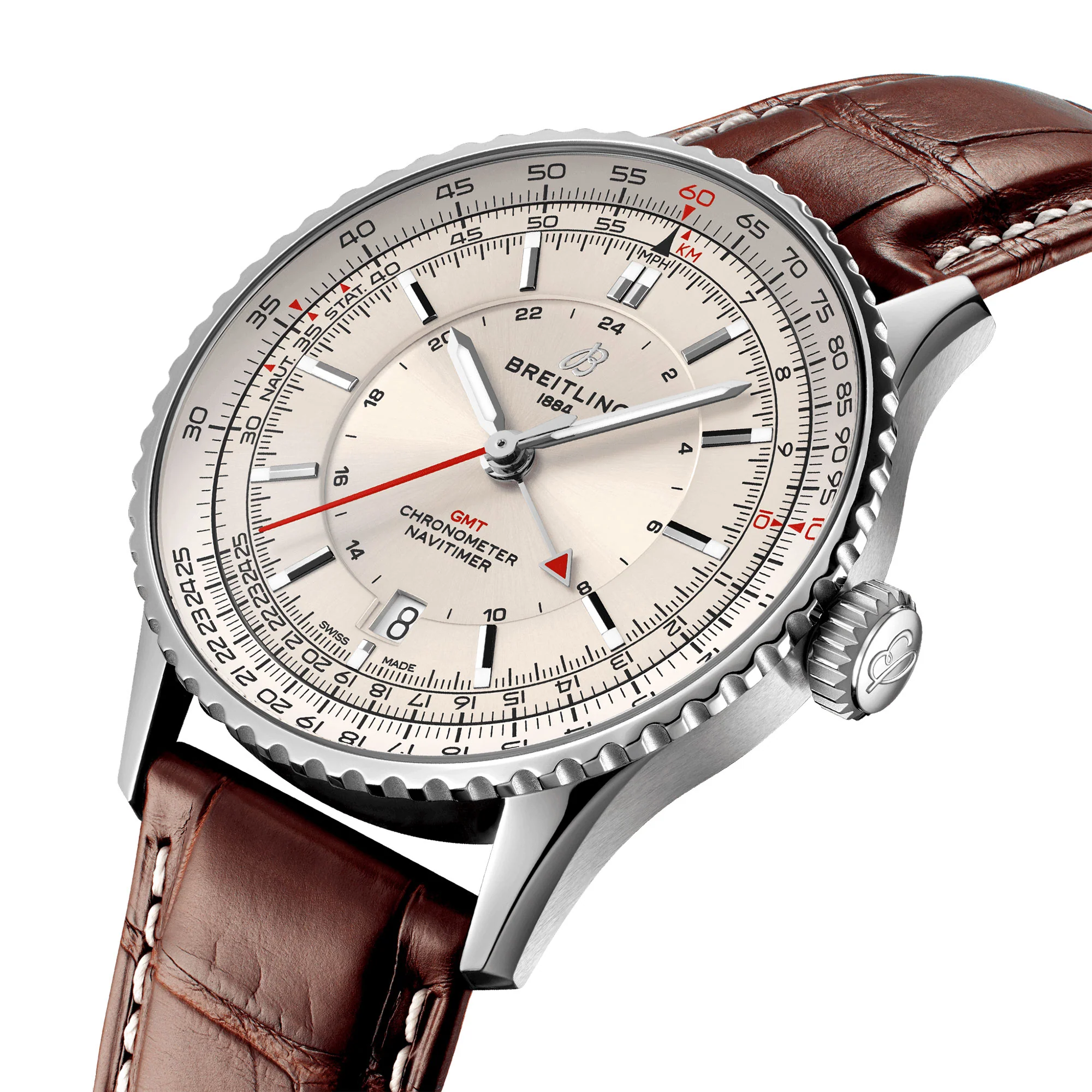 Breitling Navitimer GMT 41mm Automatic Watch A32310211G1P1 - Image 2