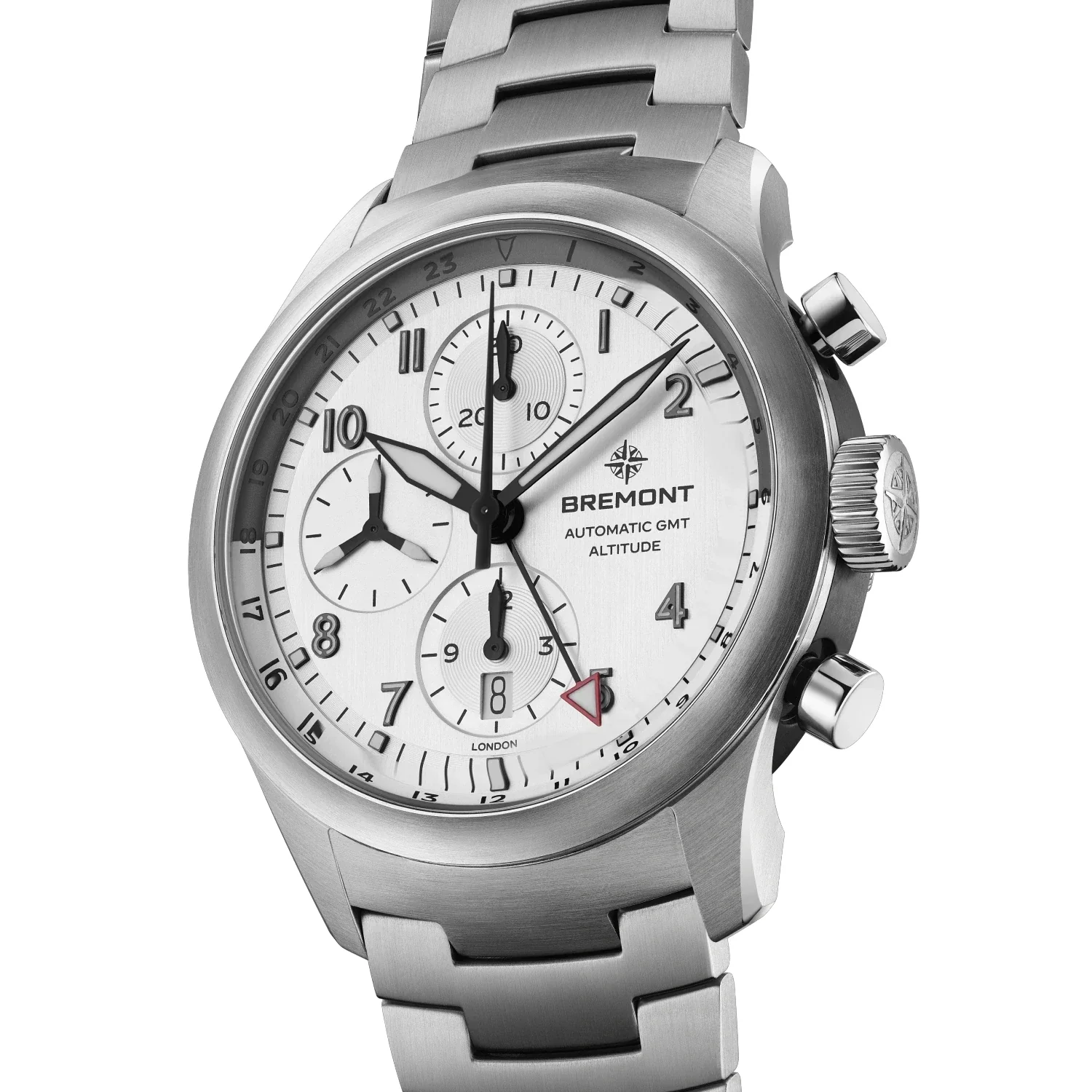 Bremont Altitude Chronograph GMT 42mm Automatic Watch ALT42-CHR-G-SS-SI-B - Image 2