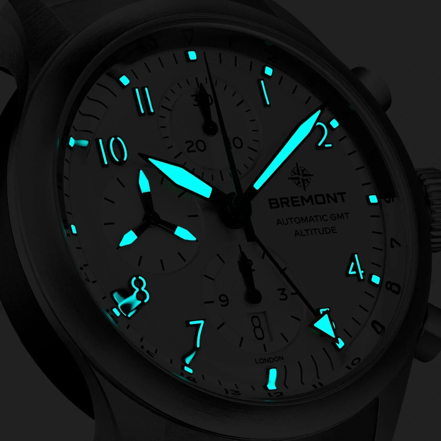 Bremont Altitude Chronograph GMT 42mm Automatic Watch ALT42-CHR-G-SS-SI-B - Image 5