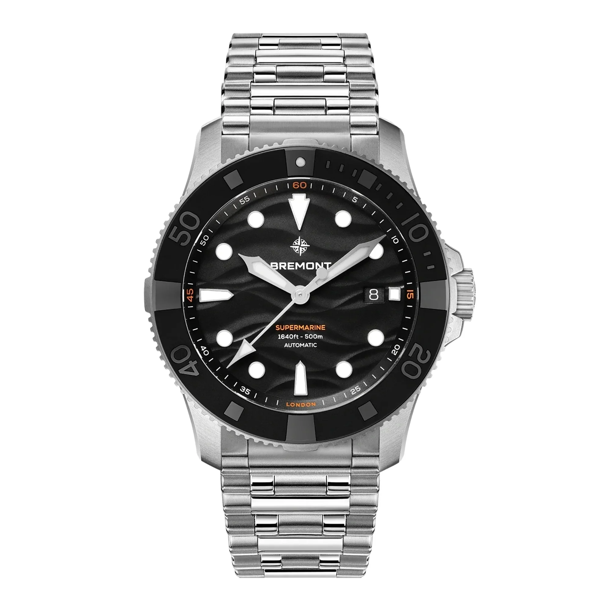 Bremont Supermarine 500m 43mm Automatic Watch SM43-DT-SS-BK-B