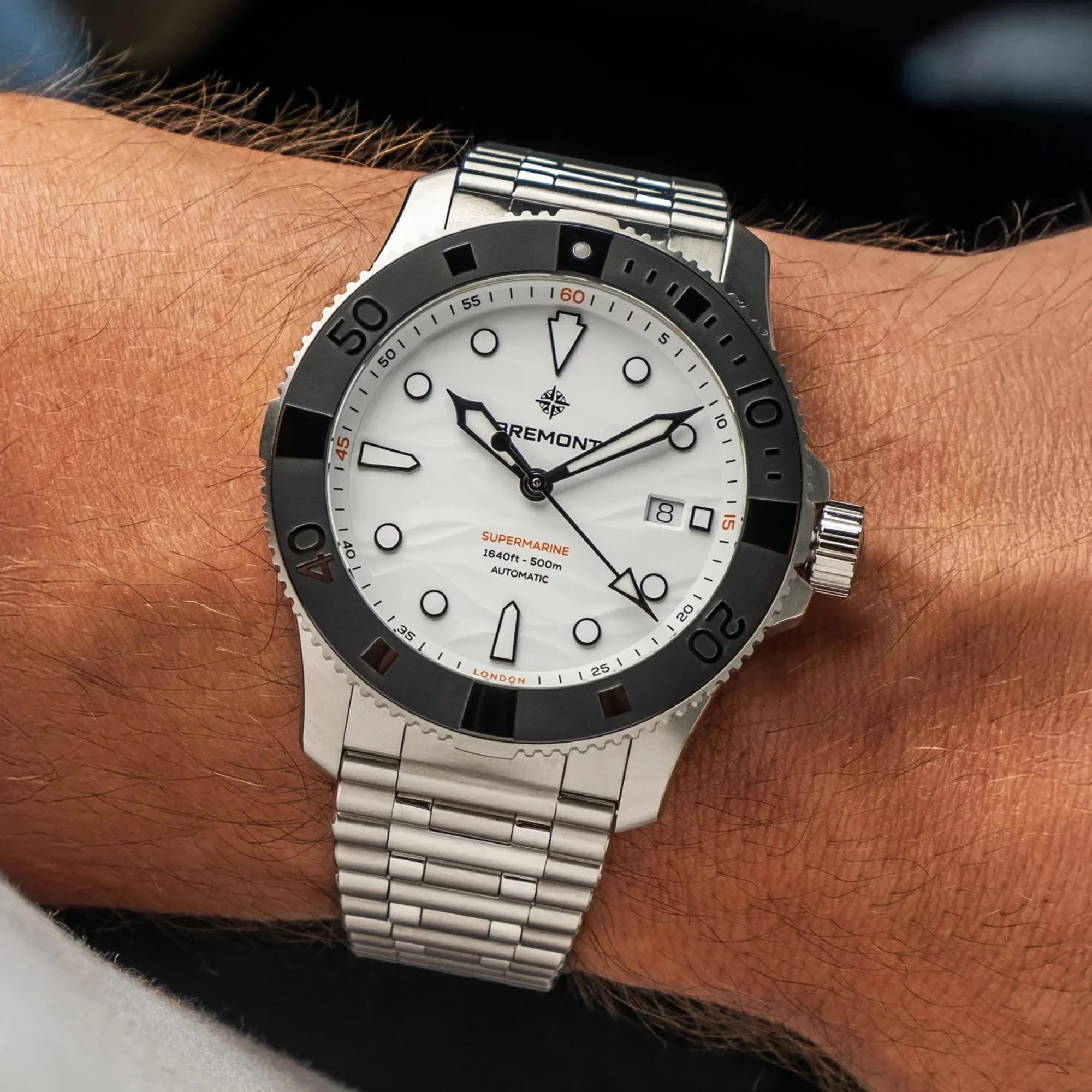 Bremont Supermarine 500M Polar White Limited Edition Automatic Watch SM43-DT-SS-WH-B - Image 5