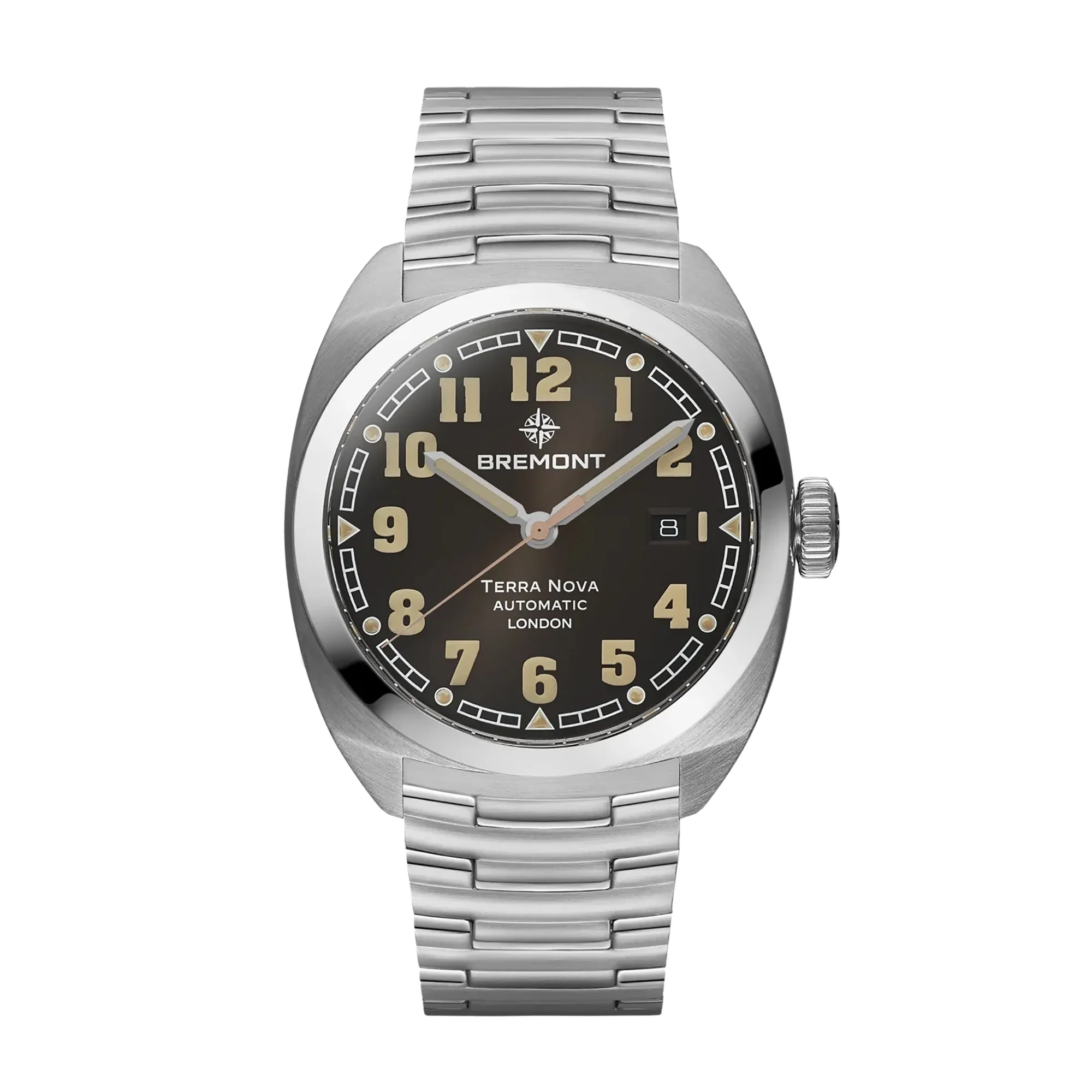 Bremont Terra Nova 40.5mm Date Automatic Watch TN40-DT-SS-BK-B