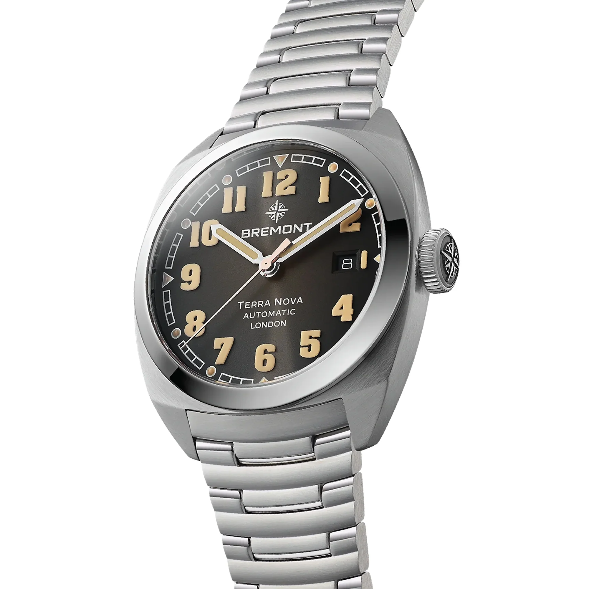 Bremont Terra Nova 40.5mm Date Automatic Watch TN40-DT-SS-BK-B - Image 3