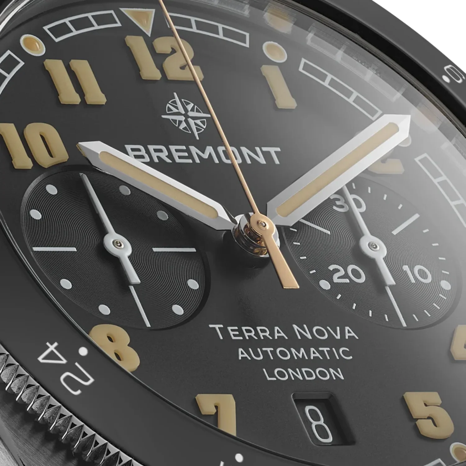 Bremont Terra Nova 42.5mm Chronograph Watch TN42-CHR-SS-BK-B - Image 5