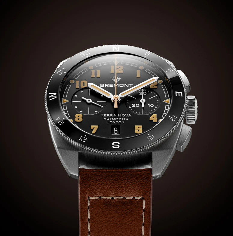 Bremont Terra Nova 42.5mm Chronograph Watch TN42-CHR-SS-BK-L-S - Image 3