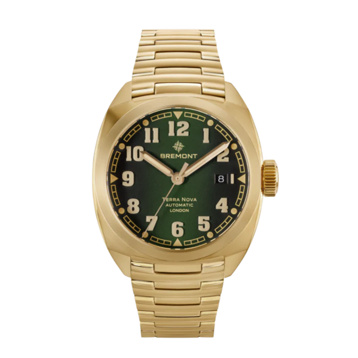 Bremont Terra Nova Bronze 40.5mm Automatic Watch TN40-DT-BZ-GN-B