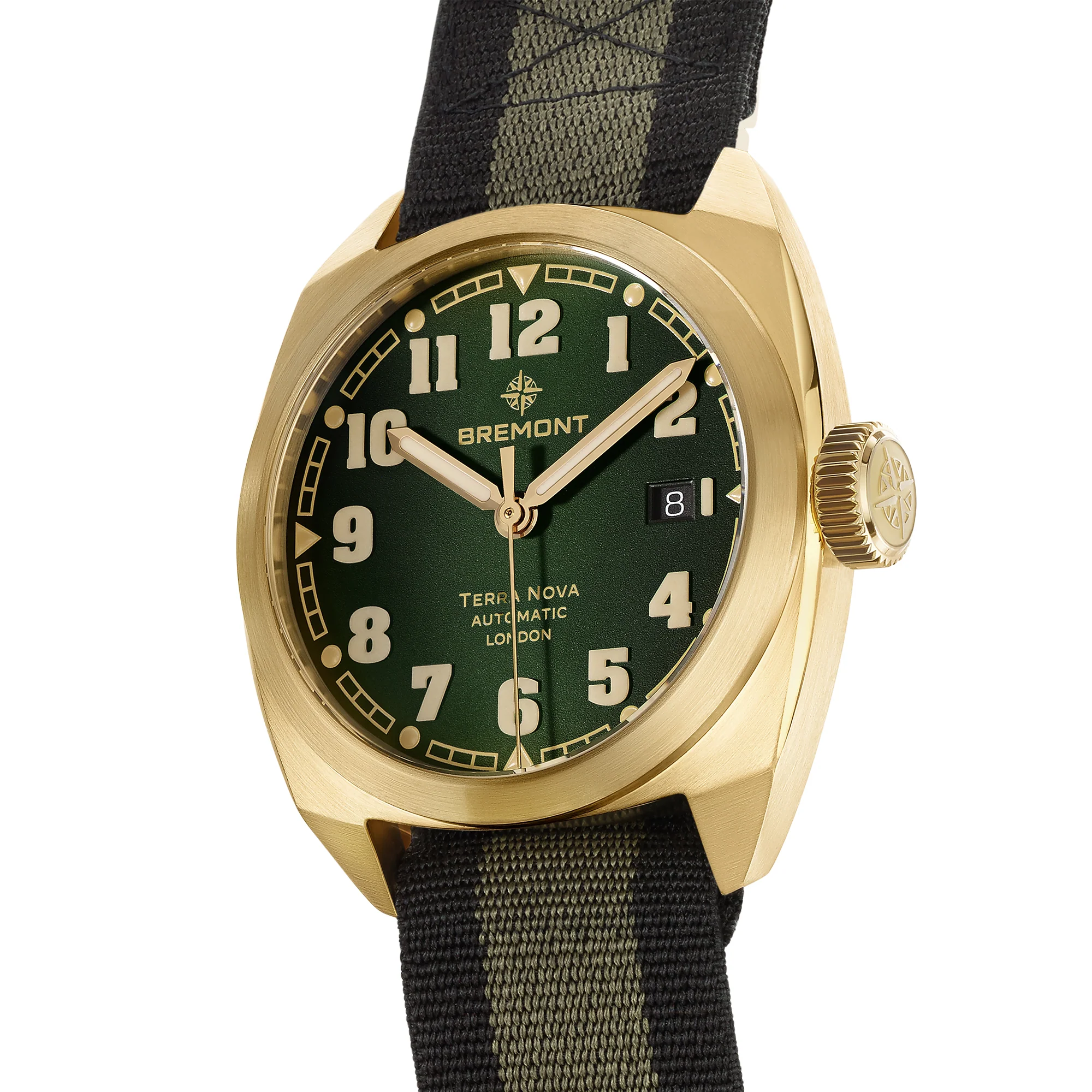 Bremont Terra Nova Date Bronze 40.5mm Automatic Watch TN40-DT-BZ-GN-N-S - Image 2