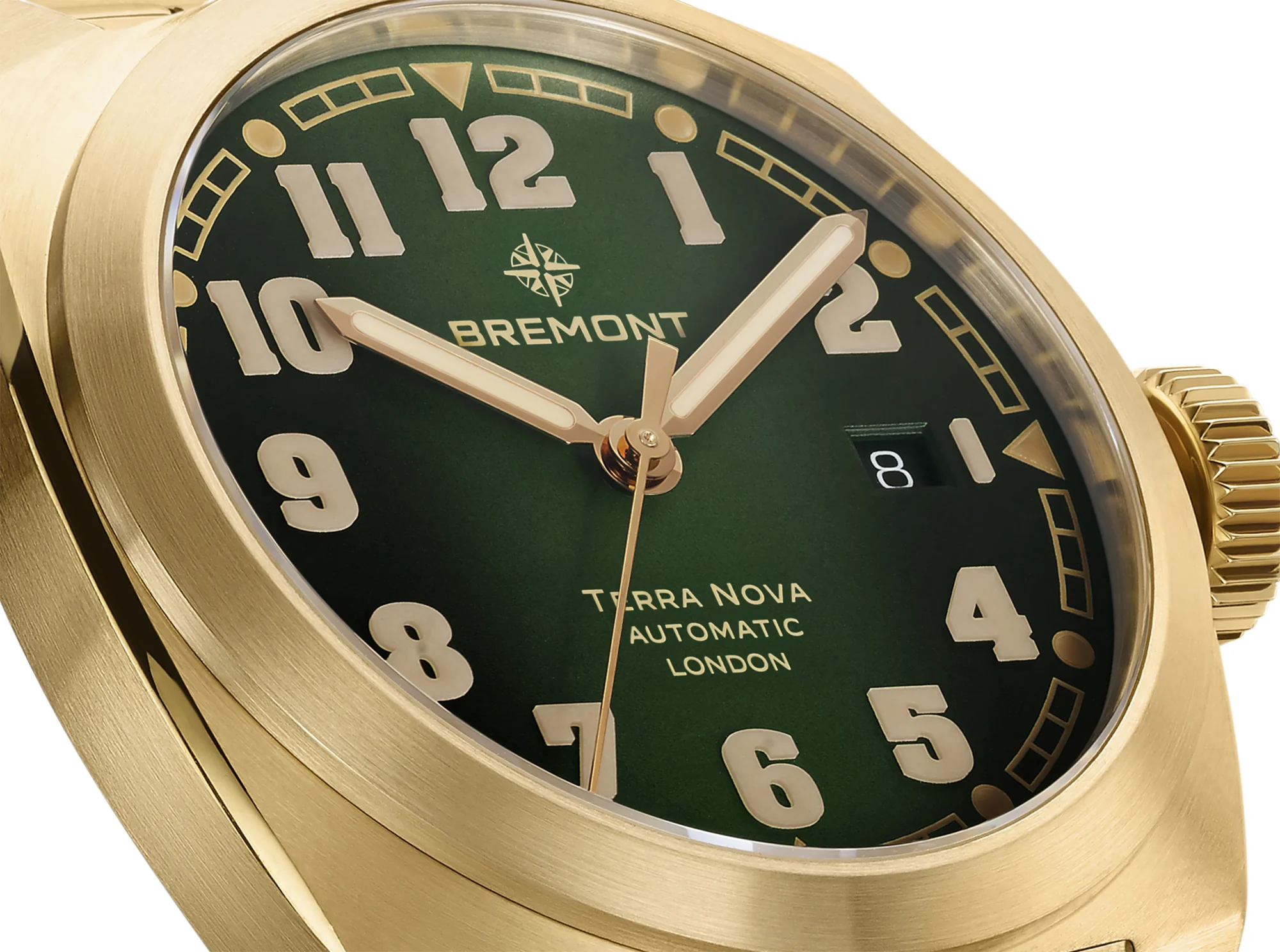 Bremont Terra Nova Date Bronze 40.5mm Automatic Watch TN40-DT-BZ-GN-N-S - Image 4