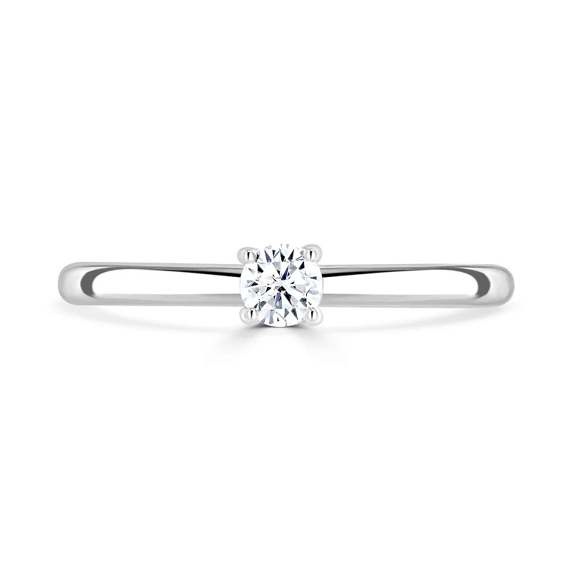 Brown & Newirth 0.15ct Diamond Platinum Passion Solitaire Ring - Image 3