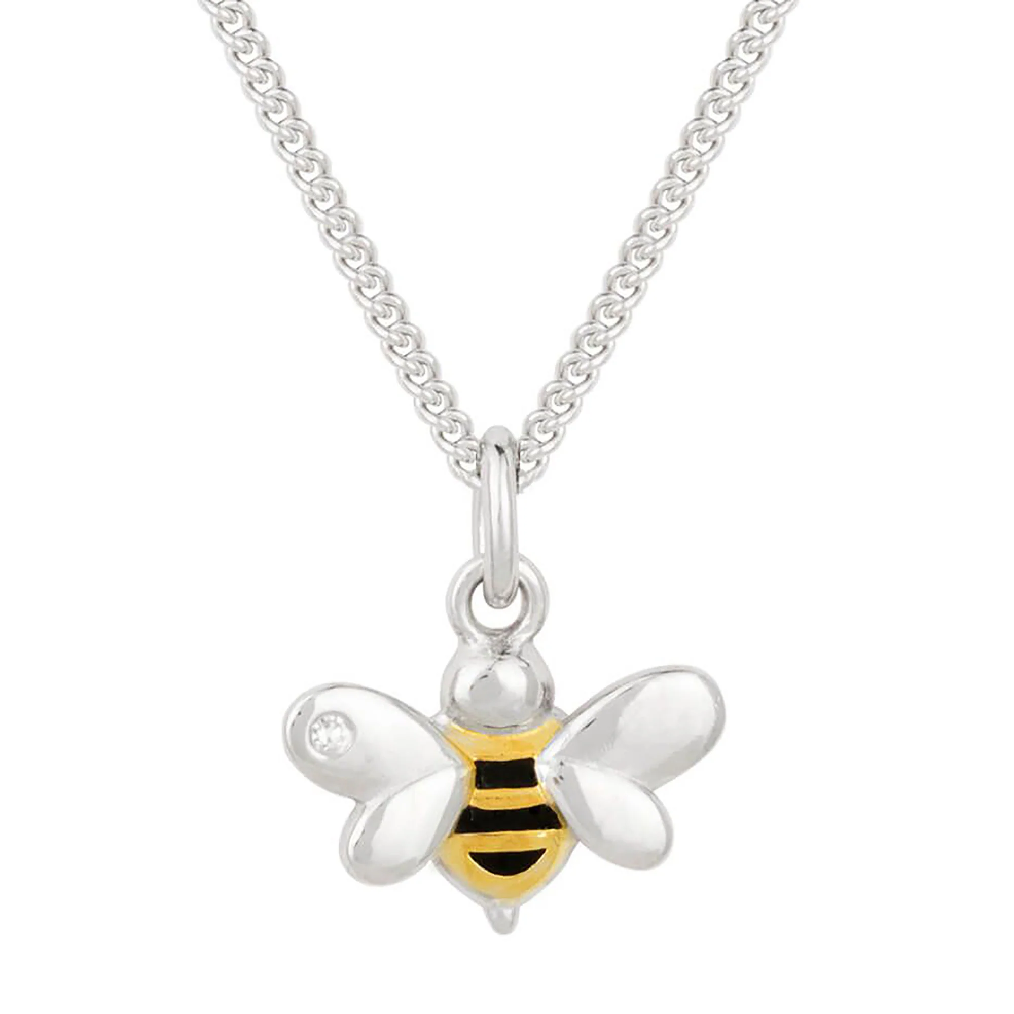 D for Diamond Child's Bee Pendant