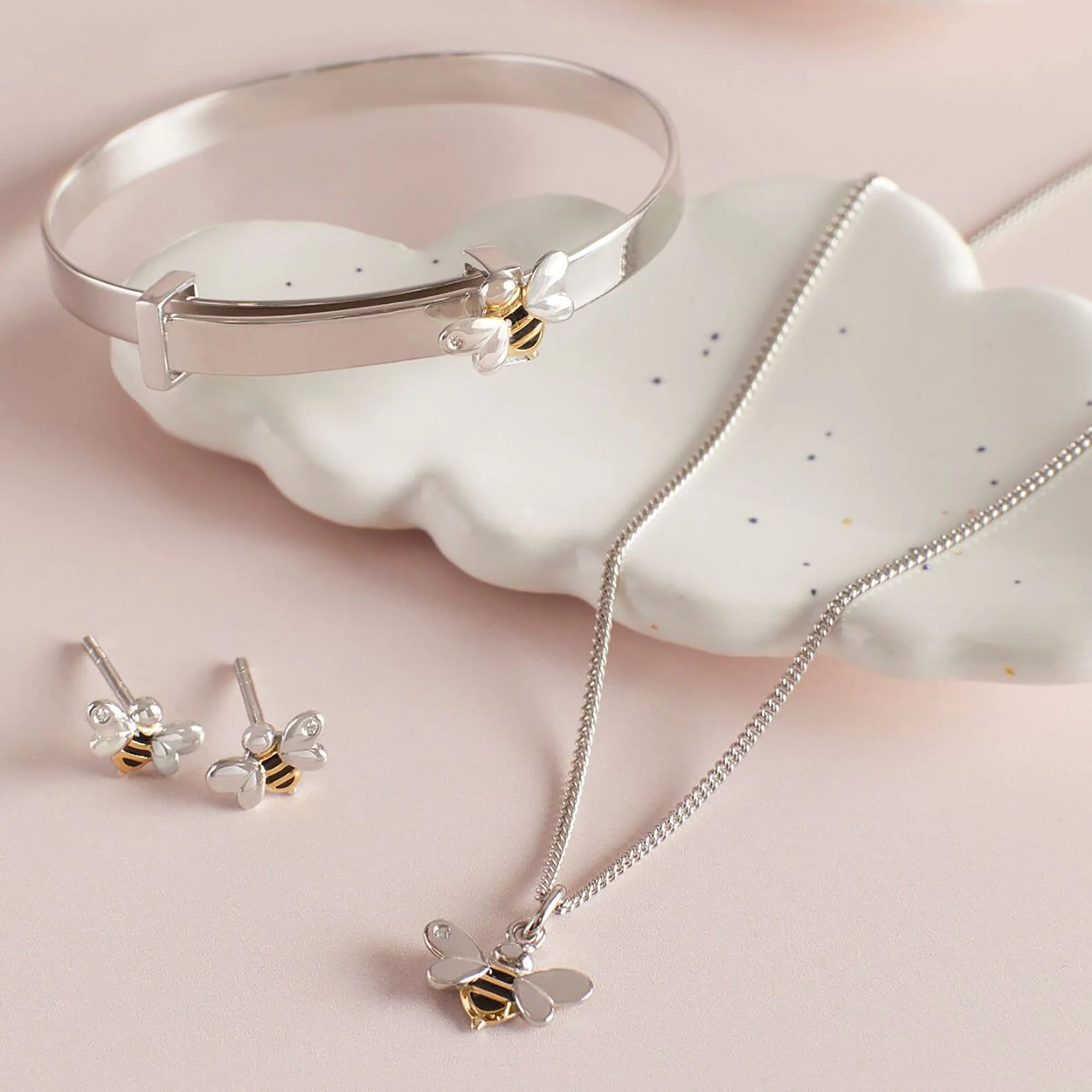 D for Diamond Child's Bee Pendant - Image 3