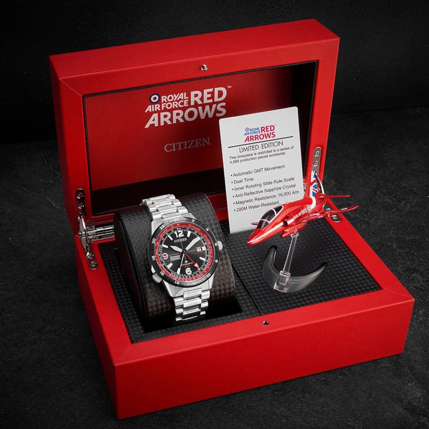 Citizen Automatic GMT Red Arrows Limited Edition 45mm Mens Watch NB6048-53E - Image 2