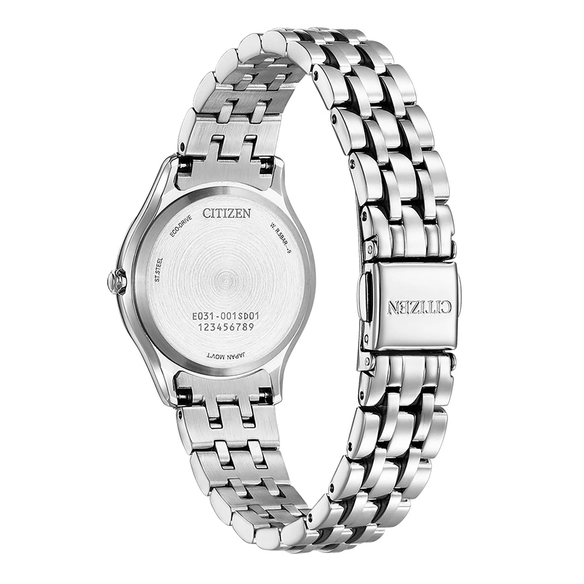 Citizen Eco-Drive Ladies Silhouette Diamond Watch EM1010-51D - Image 2