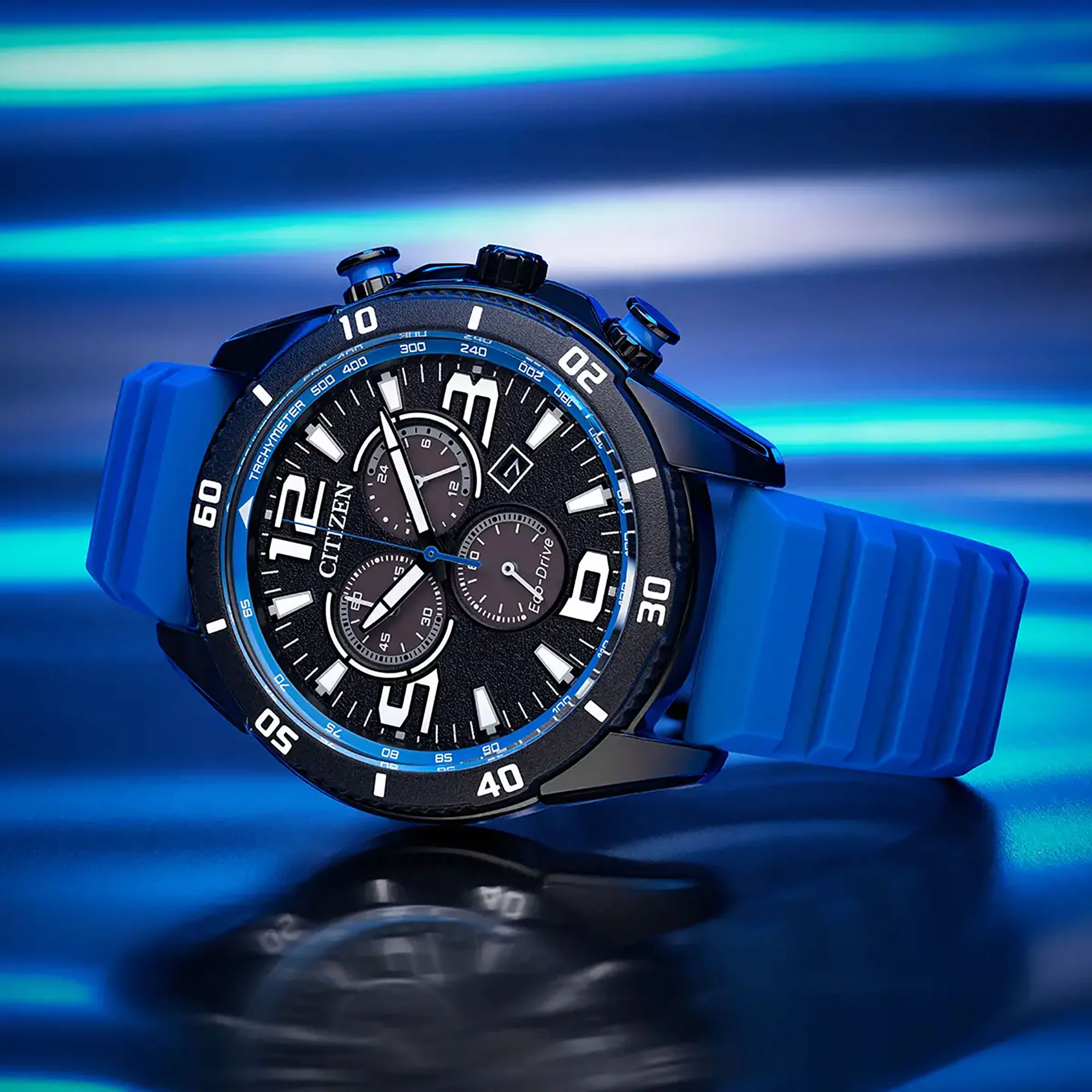 Citizen Eco-Drive Men's Sport Chronograph Watch AT2586-05E - Image 4