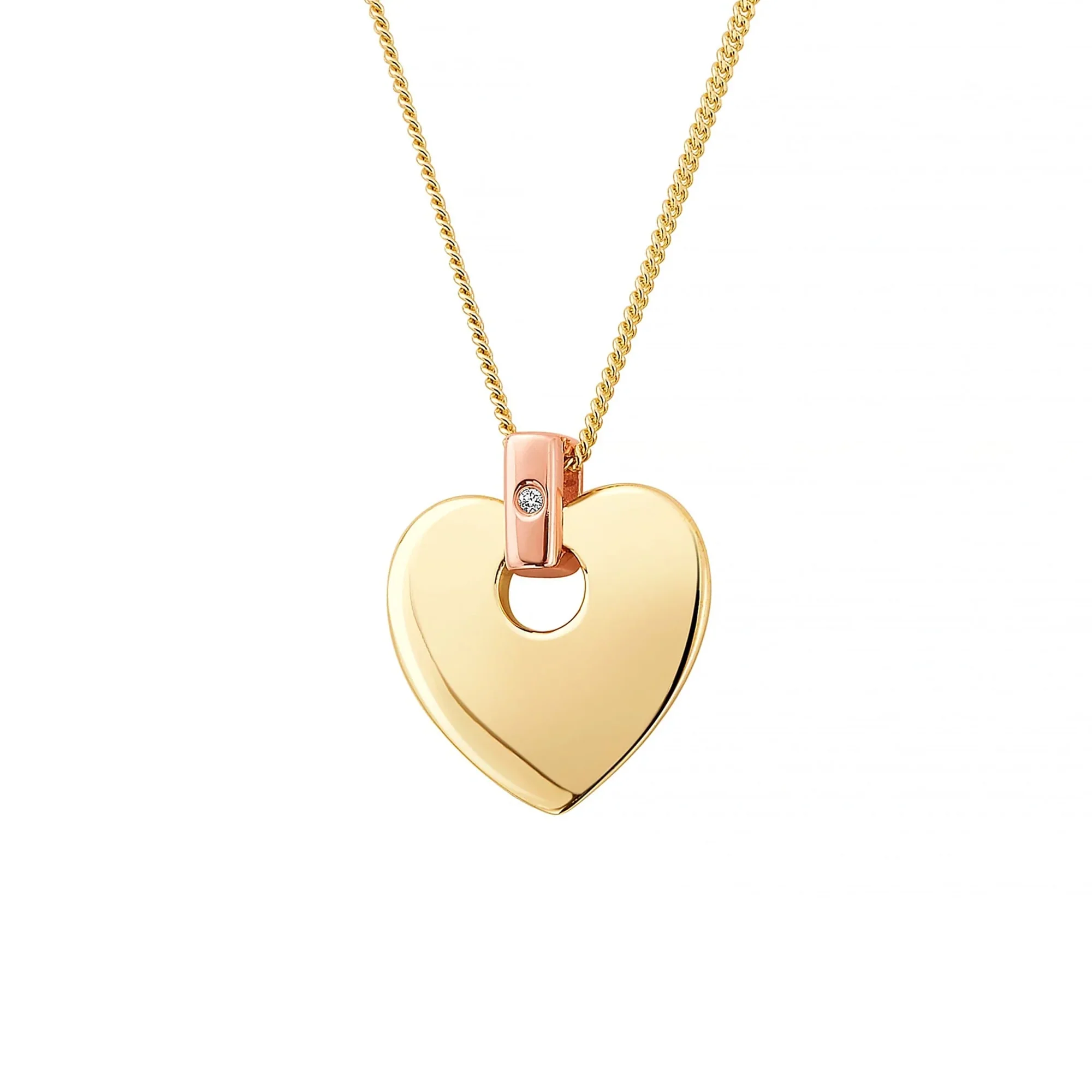 Clogau Cariad® 9ct Solid Gold Pendant with Diamond