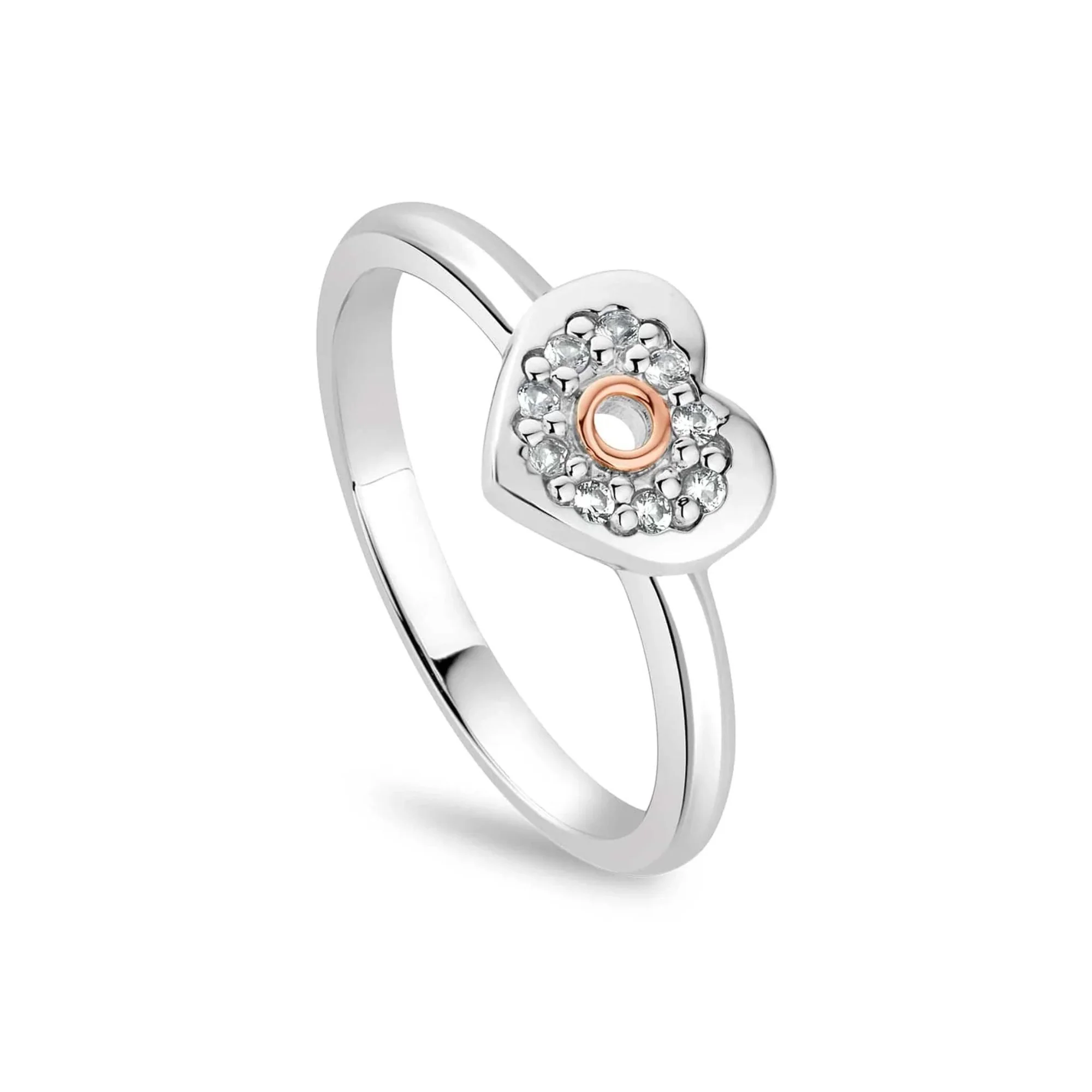 Clogau Cariad Sparkle Silver Ring 3SCRS0653 (M)