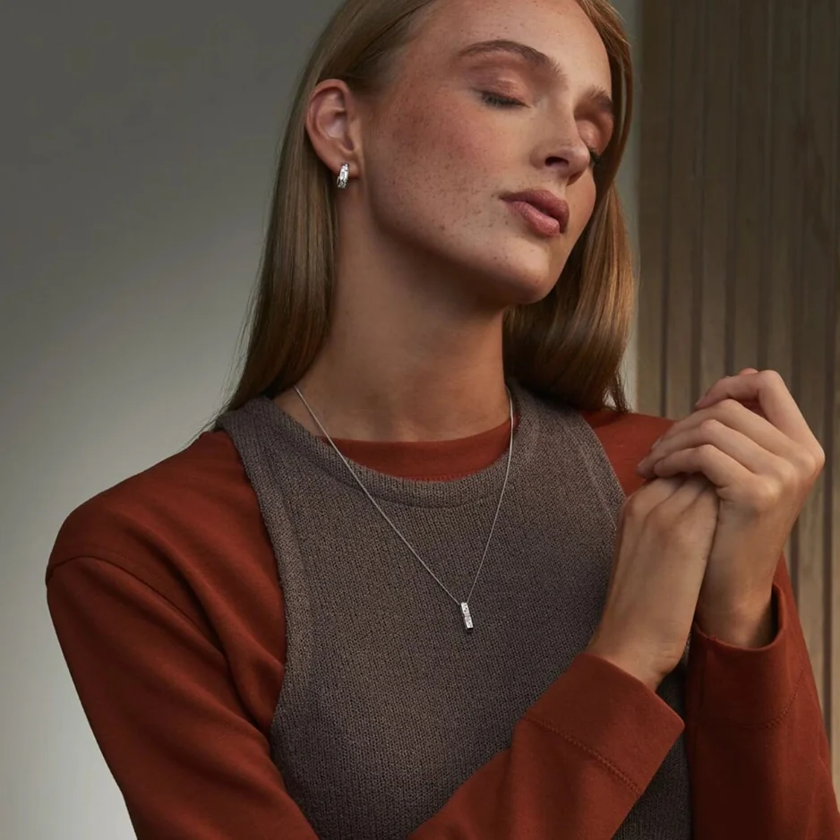 Clogau Cariad® Sterling Silver Sparkle Drop Pendant with Topaz 3SCCBP01 - Image 2