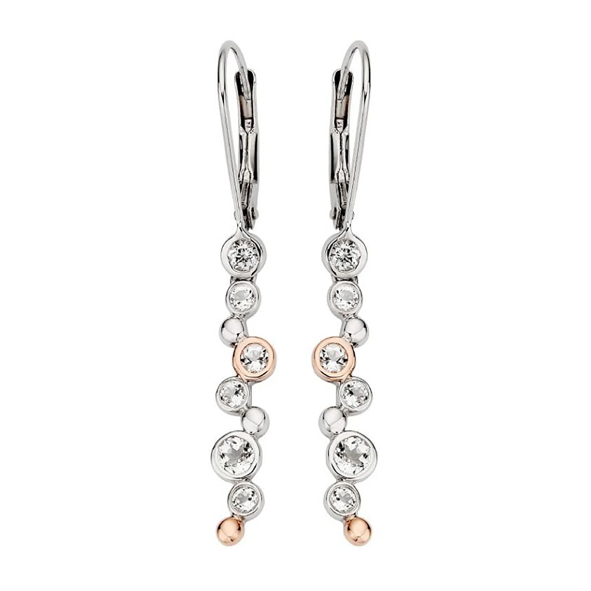 Clogau Clogau® Celebration Sterling Silver Drop Earrings with Topaz