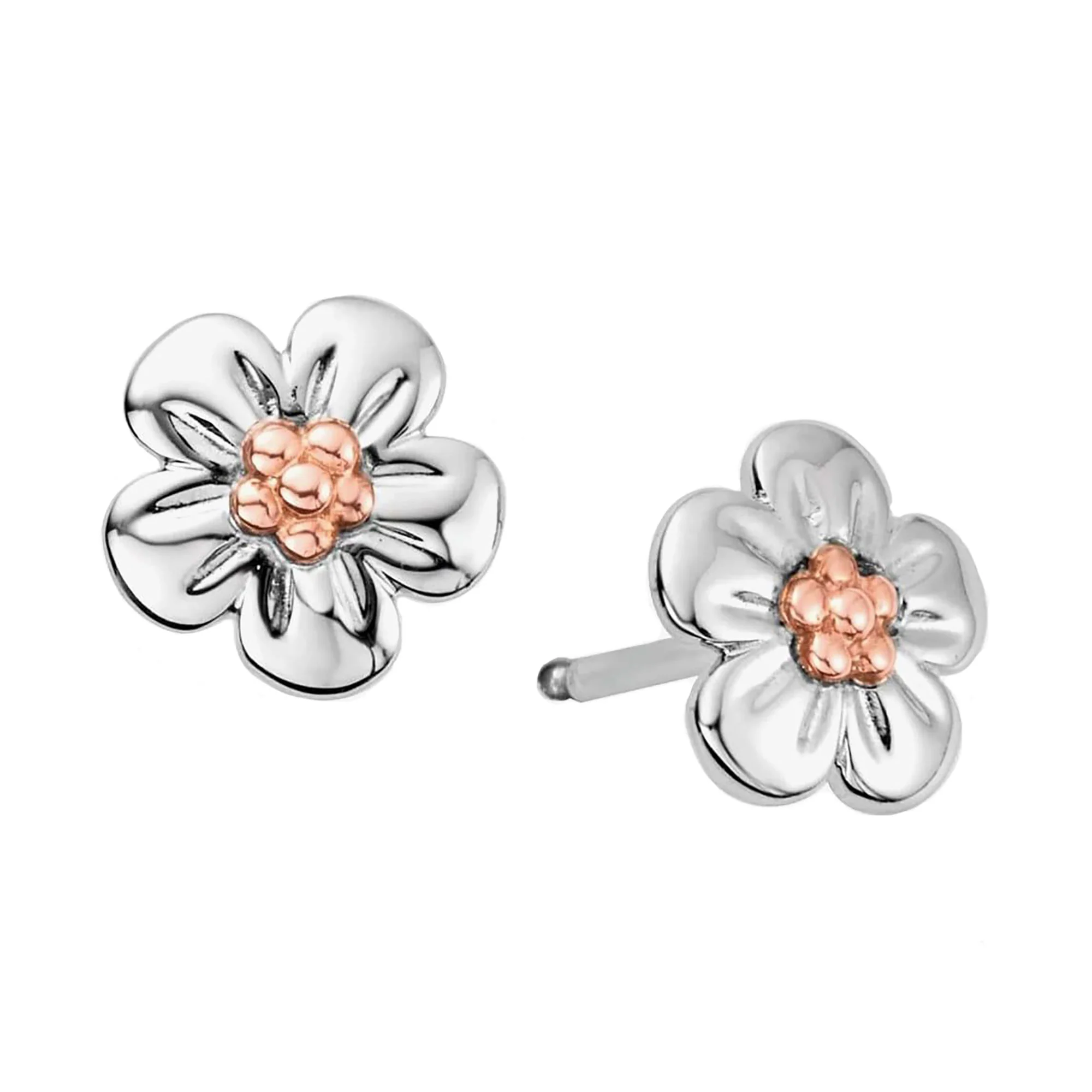 Clogau Nature's Wonder Sterling Silver Forget-Me-Not Stud Earrings 3SFMN0621