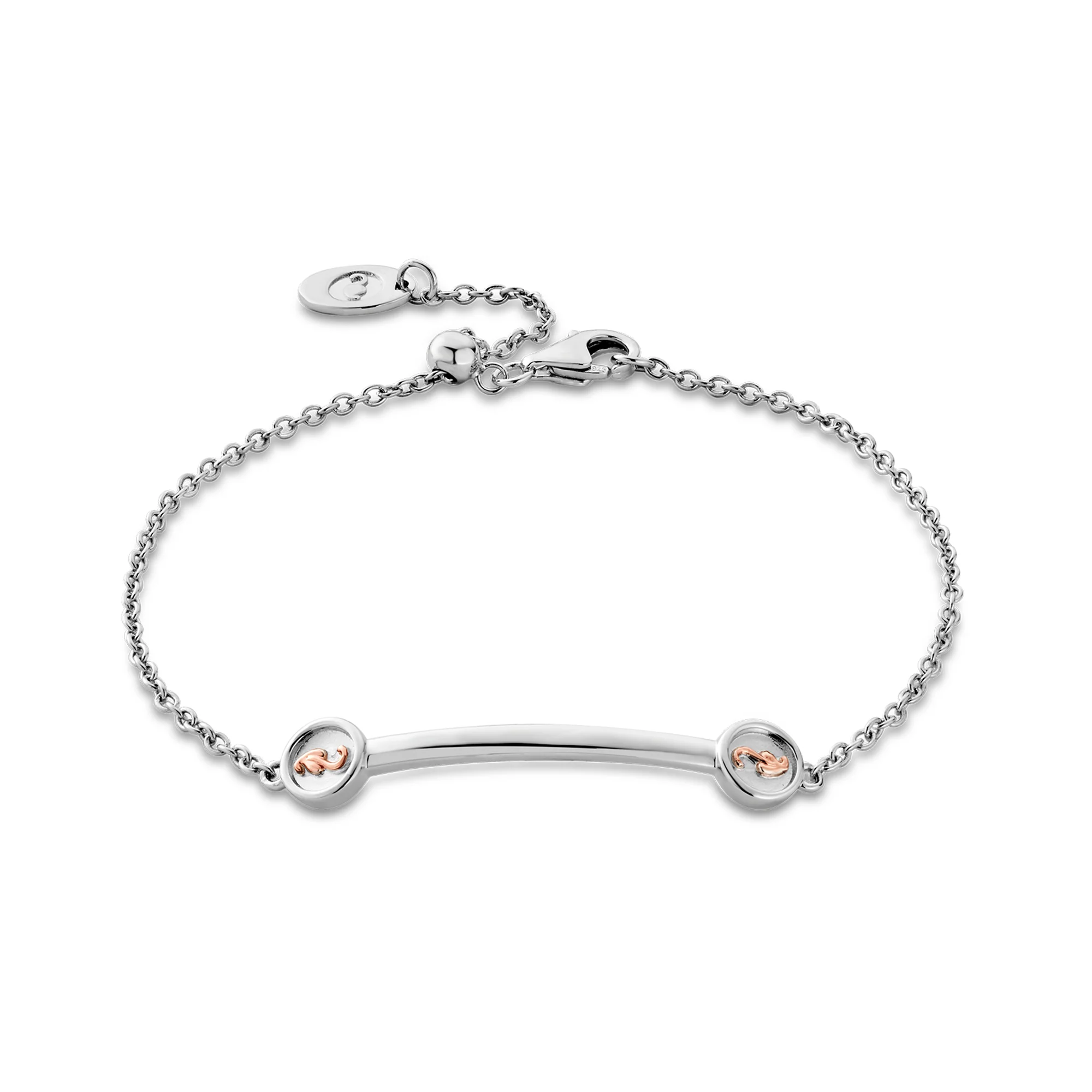 Clogau Insignia Sterling Silver Curve Bracelet 3STOL0226