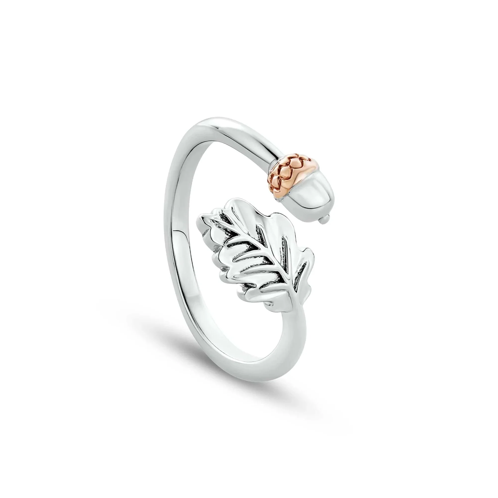 Clogau Royal Clogau® Sterling Silver Oak Leaf Ring 3SOAK840 (M)