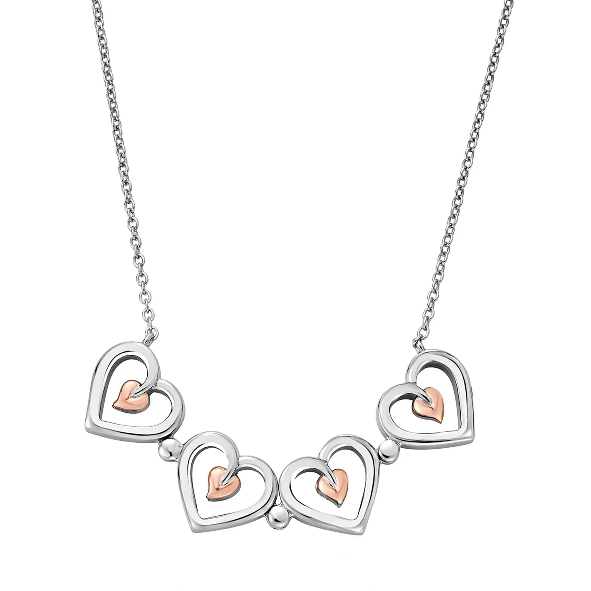 Clogau Tree of Life® Sterling Silver Heart Necklace 3STOL0623 - Image 2