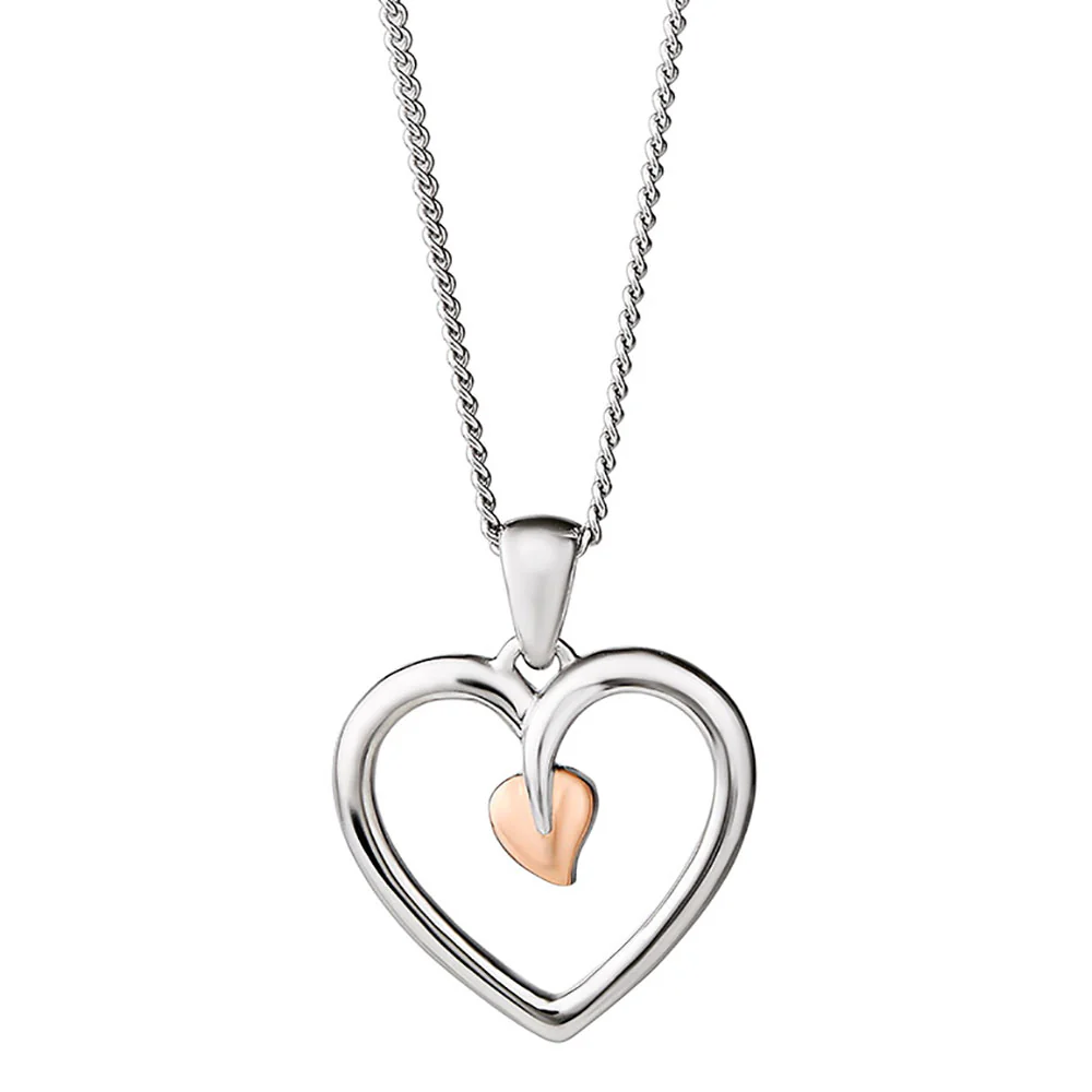 Clogau Tree of Life® Sterling Silver Heart Pendant 3STLHP7