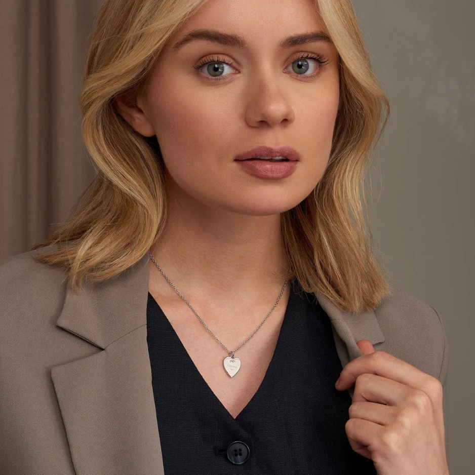 Clogau Insignia Sterling Silver Heart Pendant 3SCSHLP - Image 2