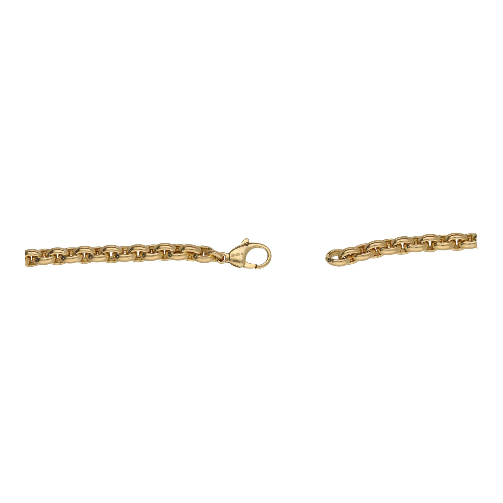 Close Oval Link 18ct Yellow Gold Necklace - Image 2