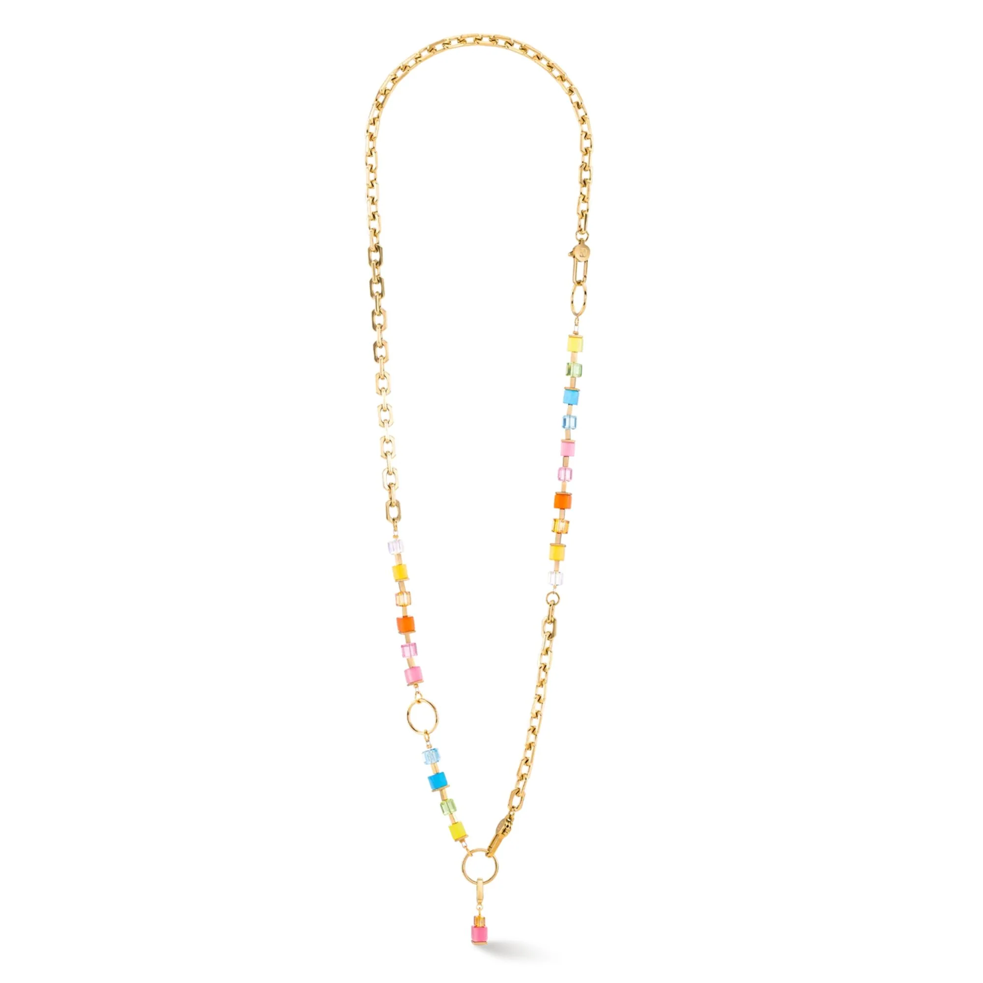 Coeur de Lion Cube Fusion Charm Bracelet Gold-Rainbow - Image 3