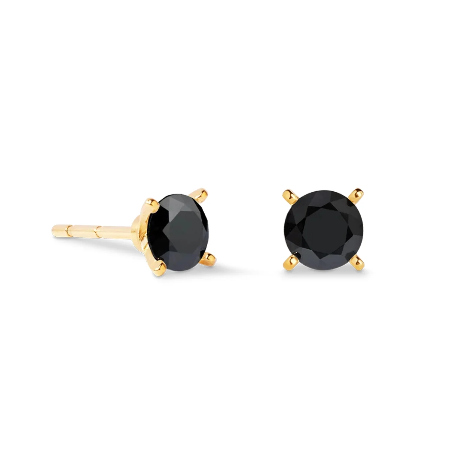 Coeur de Lion Glam Dot 5 mm gold-black Stud Earrings - Image 2