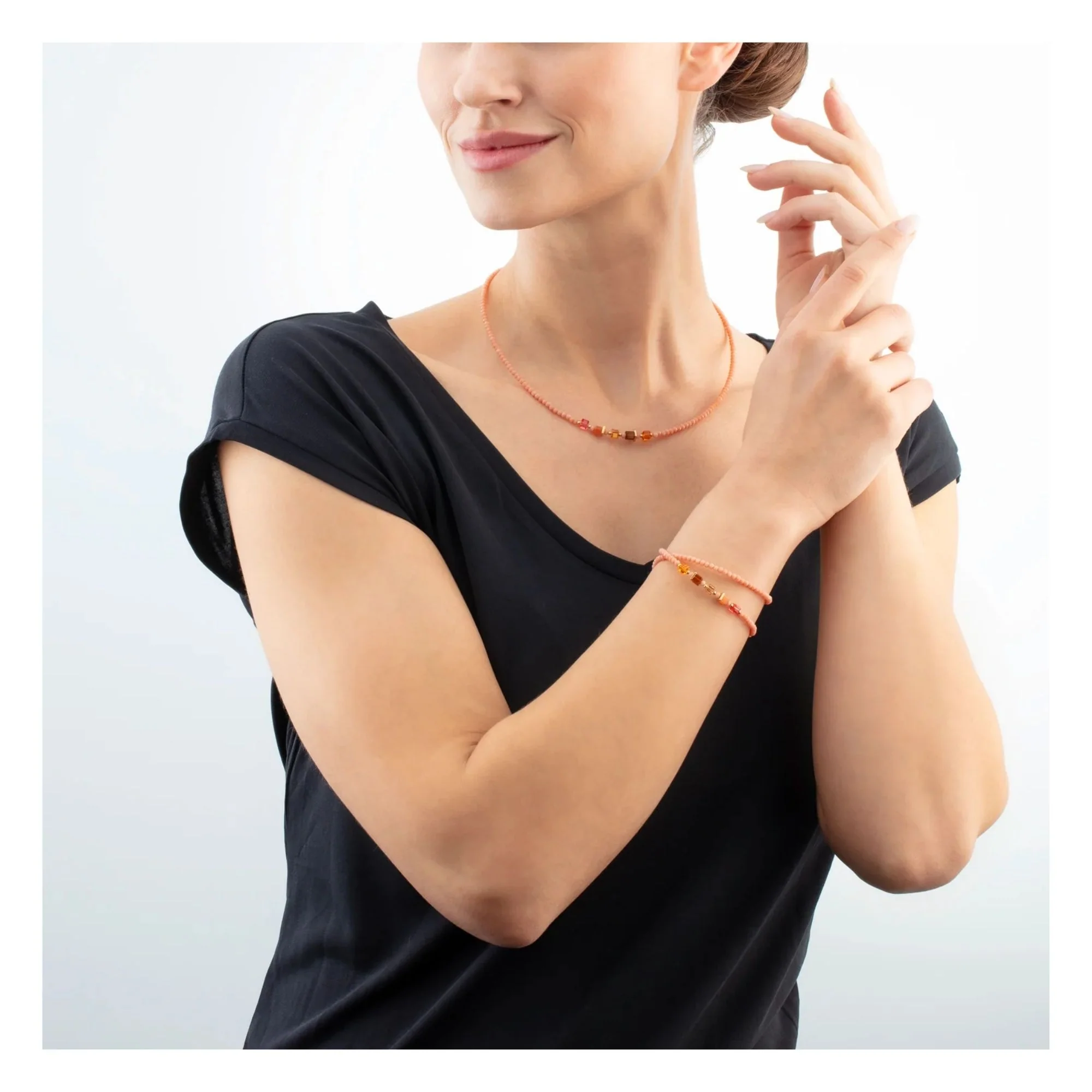 Coeur de Lion Joyful Colours Update Bracelet Gold-Orange - Image 3