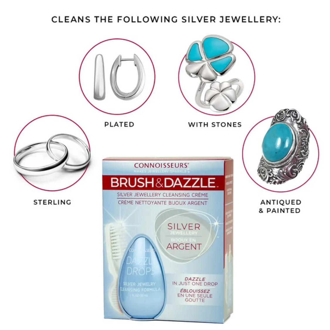 Connoisseurs Diamond Dazzle Drops Silver - Image 8