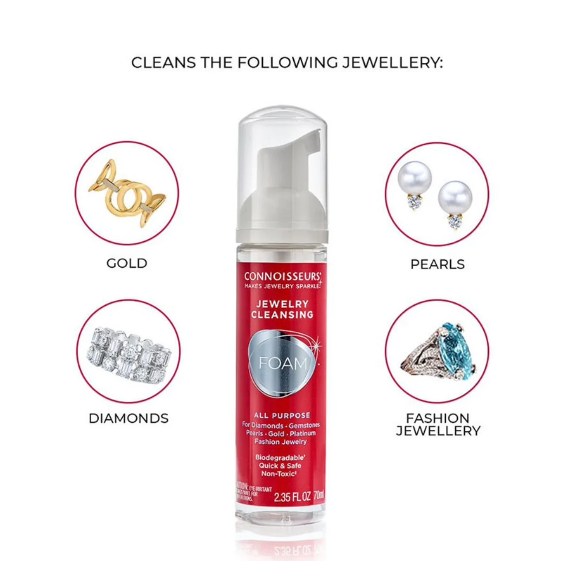 Connoisseurs Jewellery Cleansing Foam Kit - Image 3