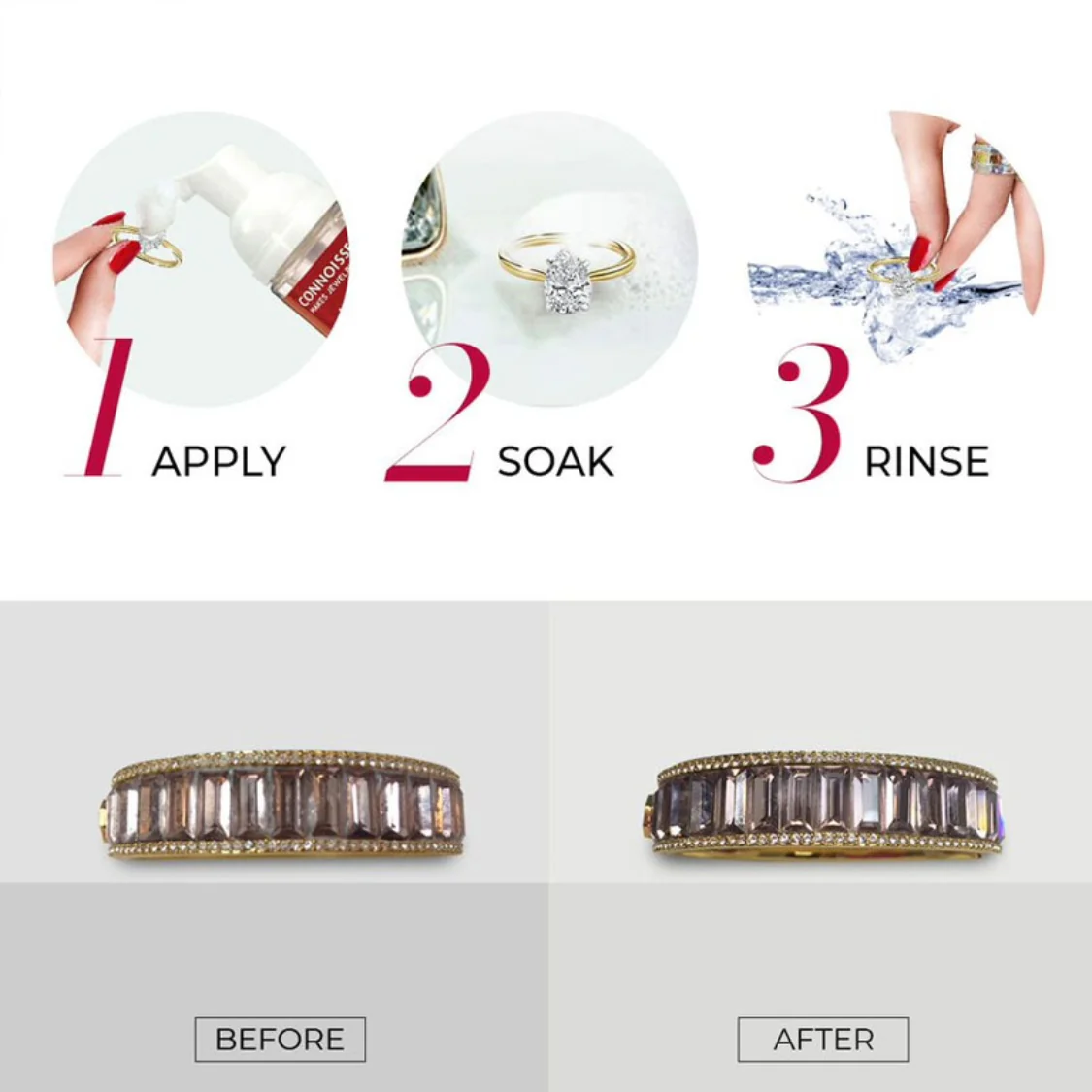 Connoisseurs Jewellery Cleansing Foam Kit - Image 4