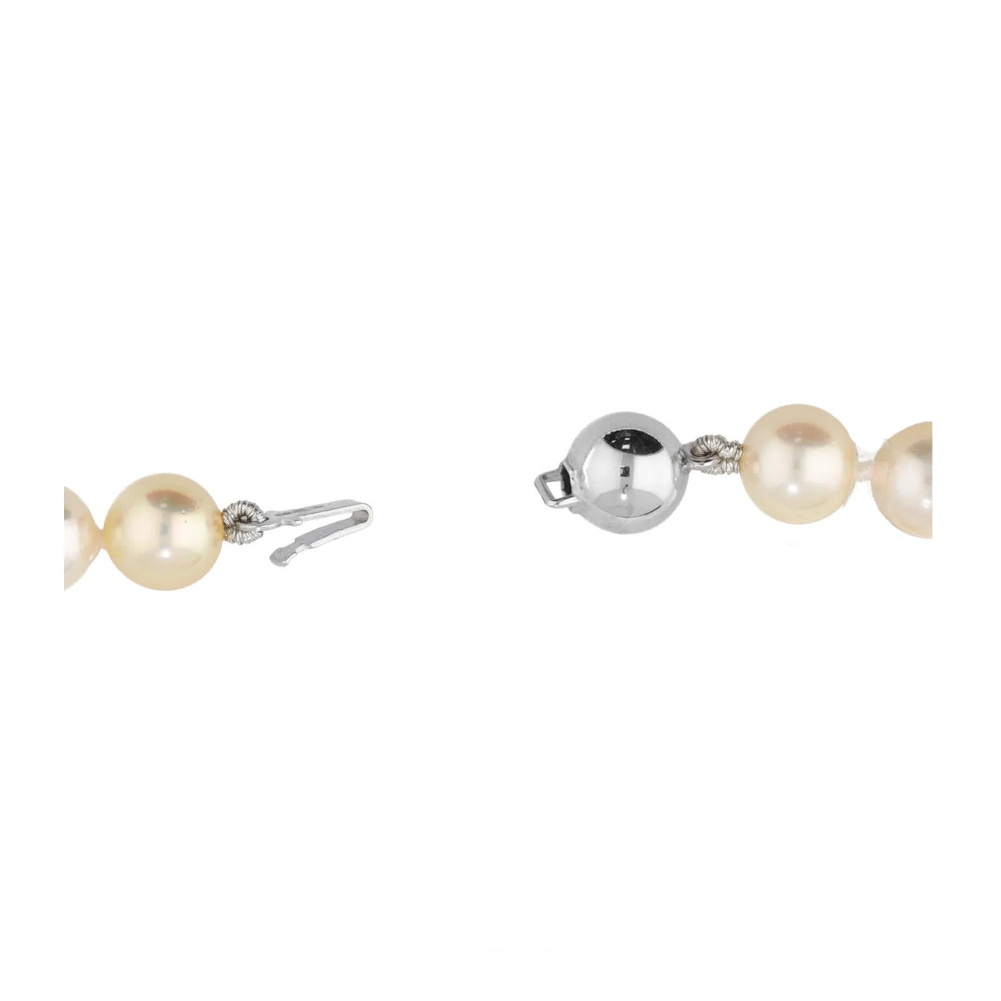 Cultured Pearl 18ct White Gold Necklace - Image 2