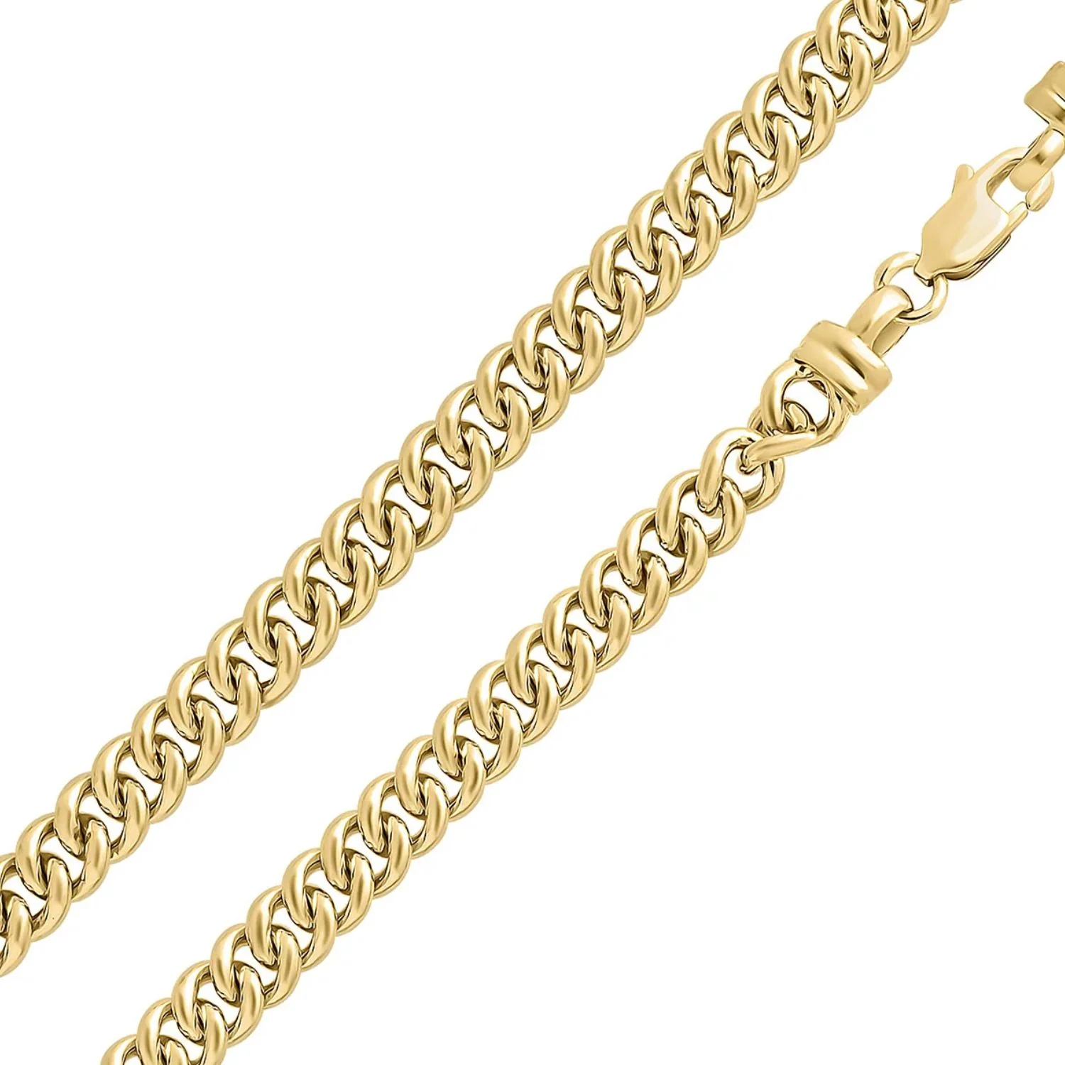 Curb Link 9ct Yellow Gold Bracelet - Image 2