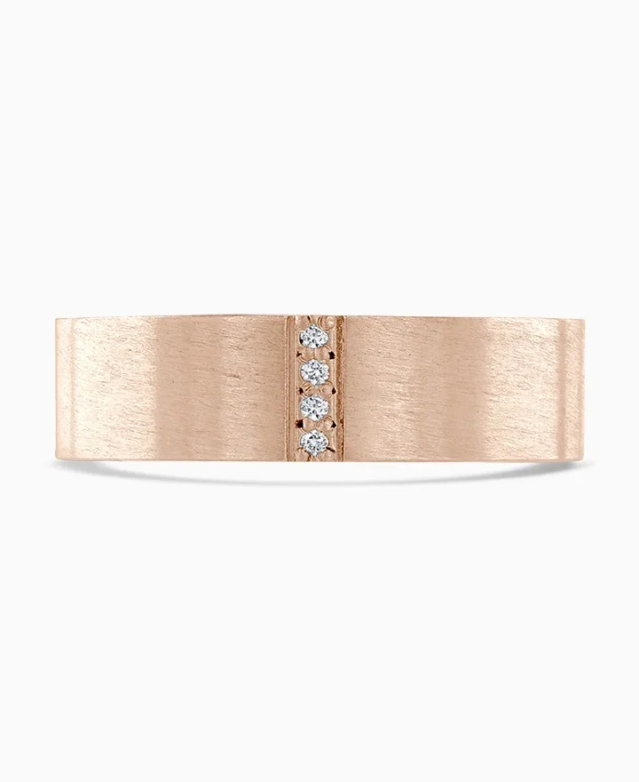 Diamond 0.03ct 9ct Rose Gold Ring by Brown & Newirth - Image 2