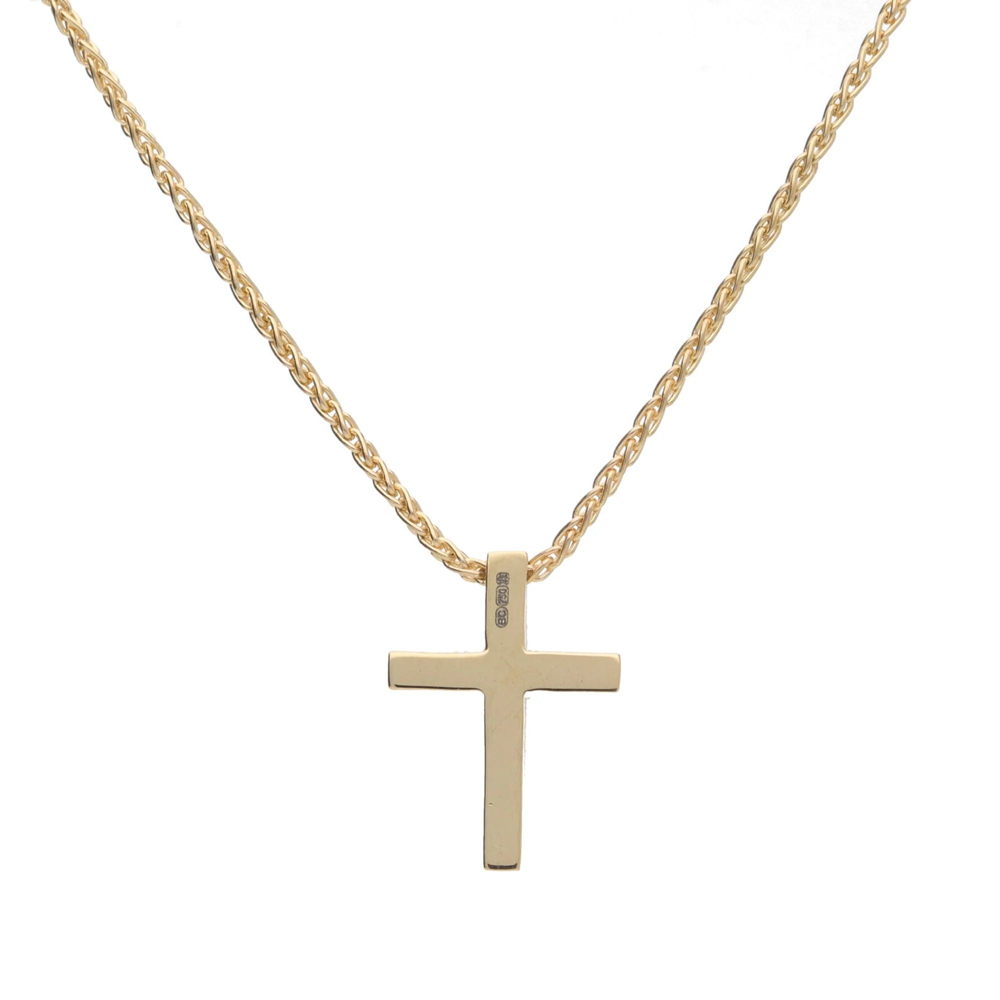 Diamond 0.12ct 18ct Yellow Gold Cross Necklace - Image 2