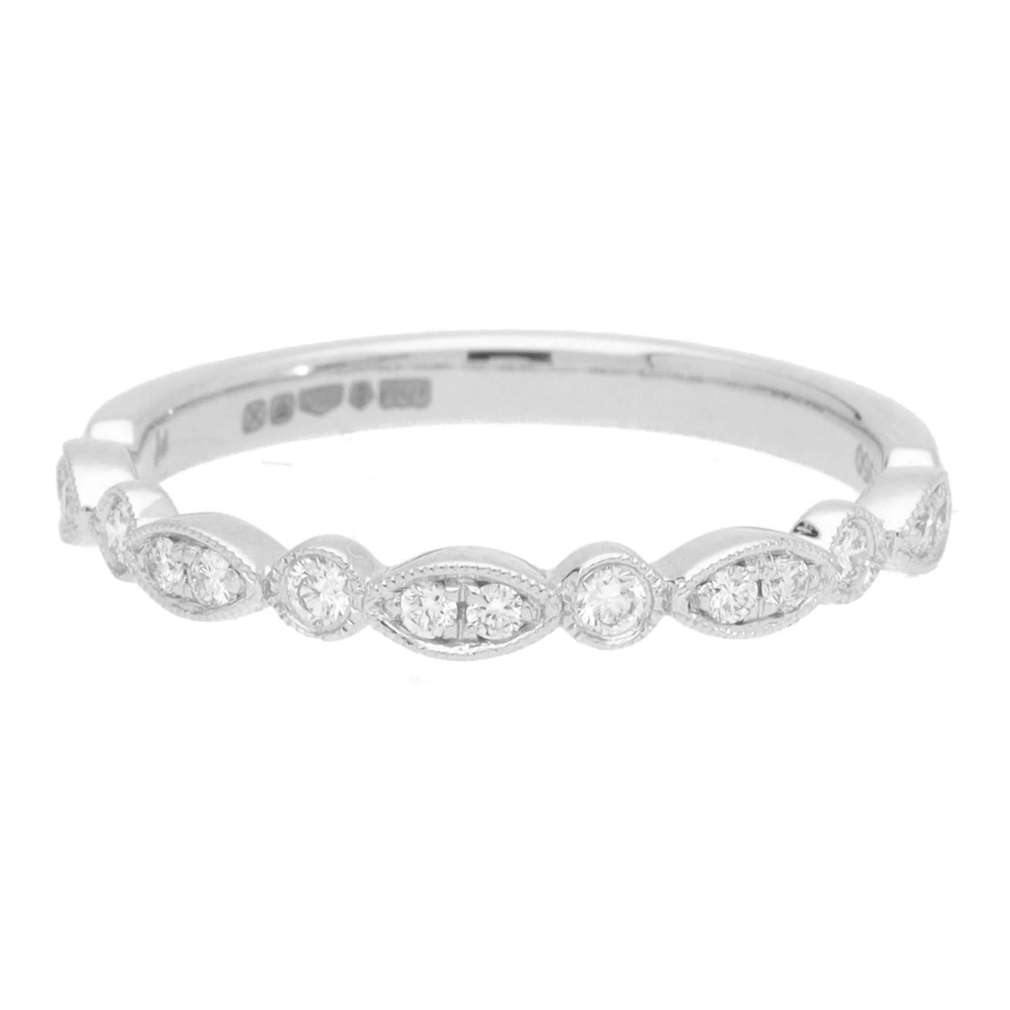 Diamond 0.18ct Mixed Set Platinum Ring - Image 2