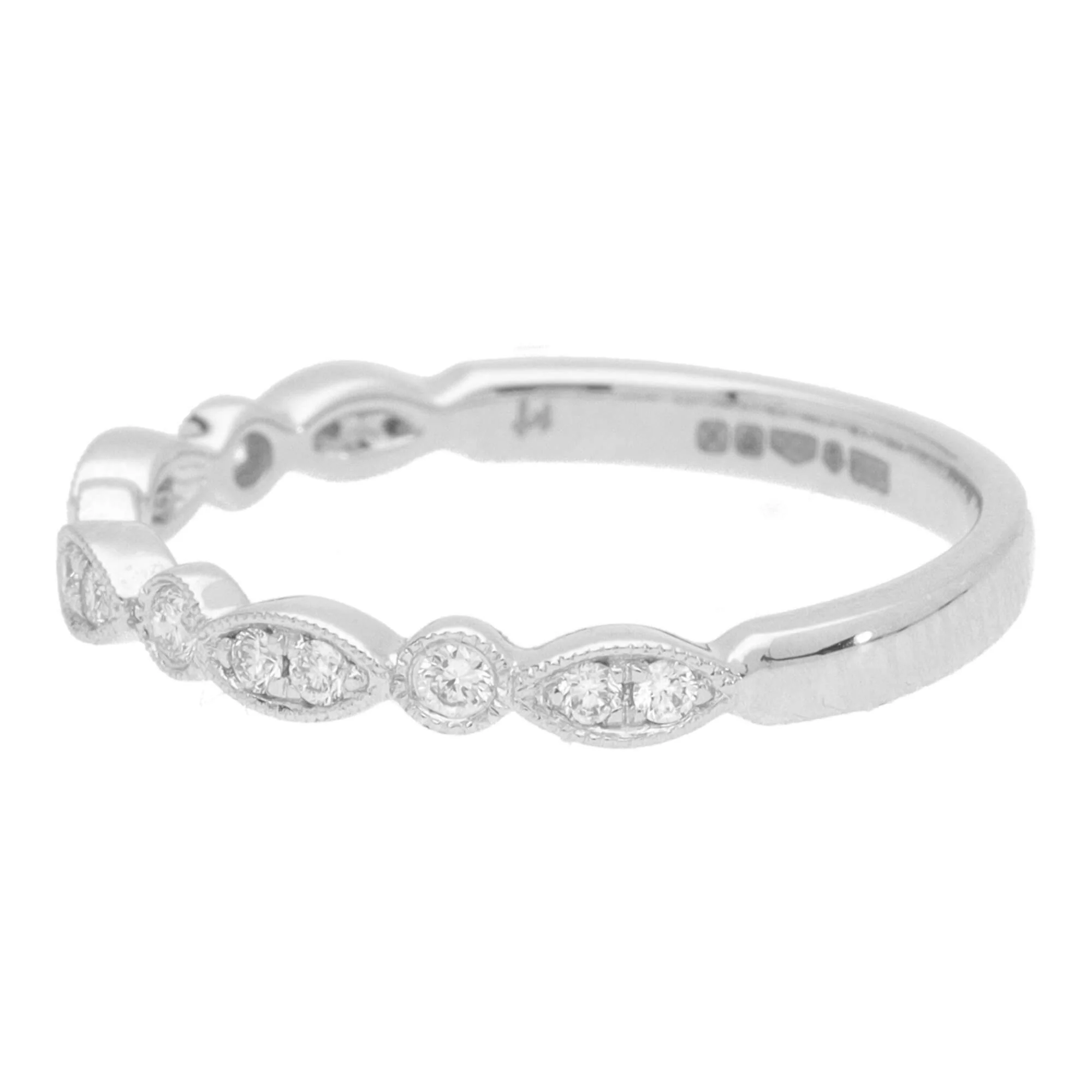 Diamond 0.18ct Mixed Set Platinum Ring - Image 3