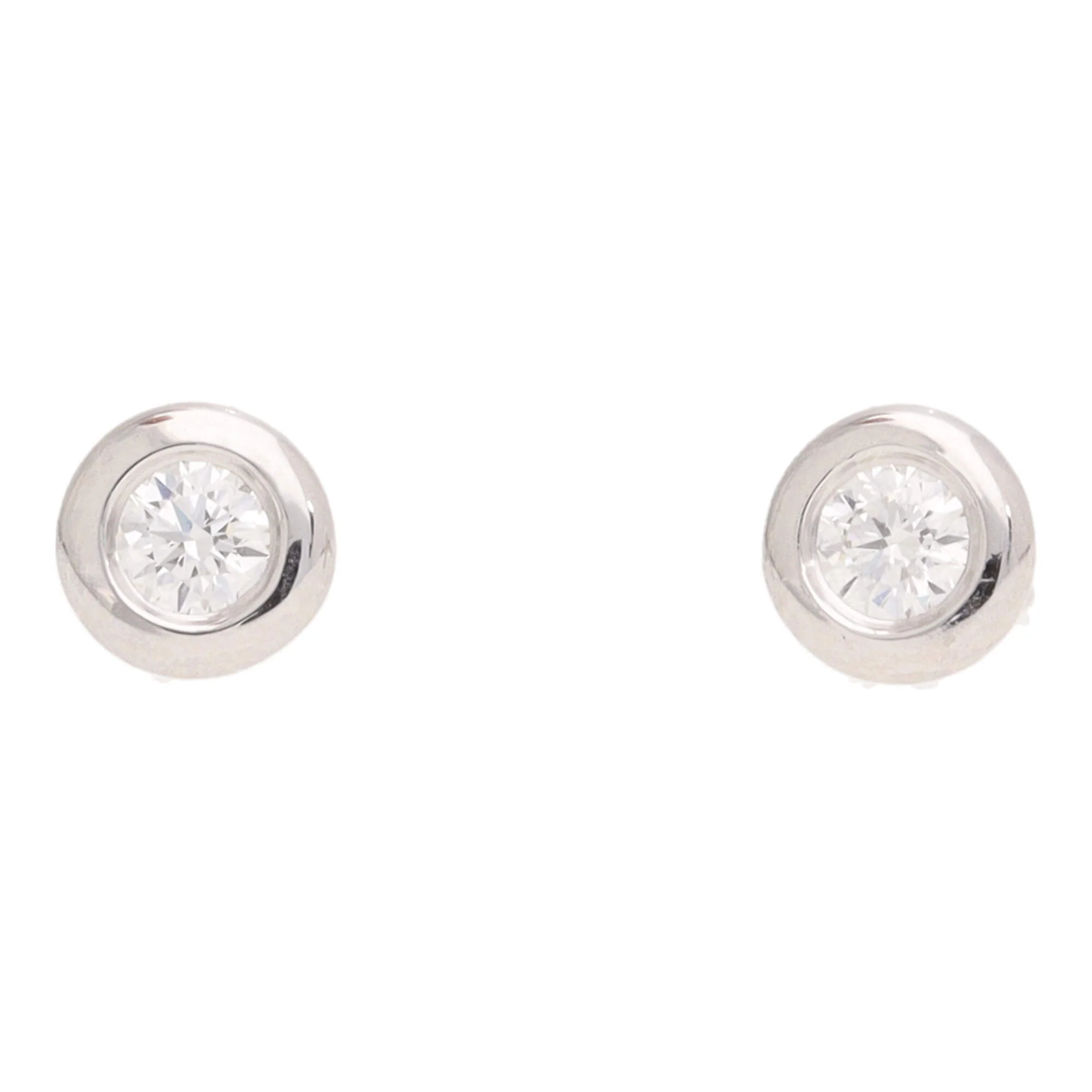 Diamond 0.21ct Collar Set 18ct White Gold Stud Earrings - Image 2