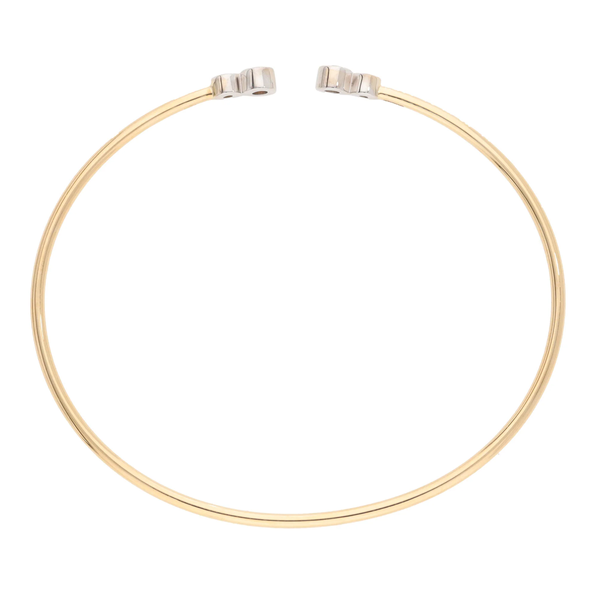 Diamond 0.22ct 18ct Yellow Gold Torque Bangle - Image 3